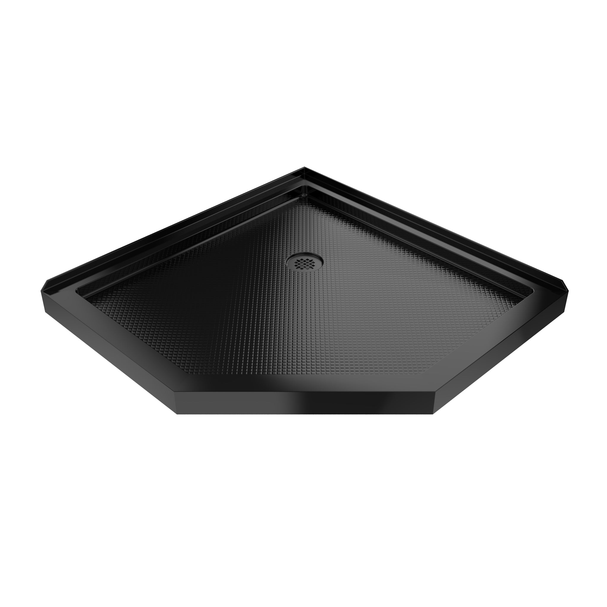 DreamLine SlimLine 36" D x 36" W x 2 3/4" H Neo-Angle Shower Base & 2" Corner Round Drain