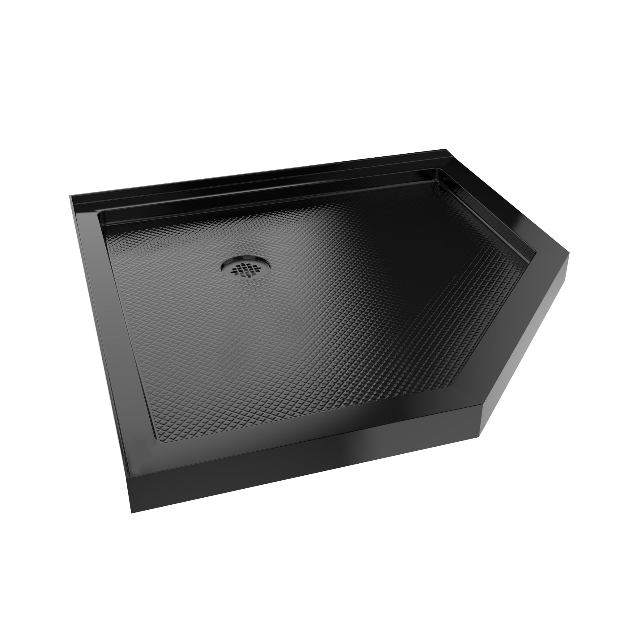 DreamLine SlimLine 36" D x 36" W x 2 3/4" H Neo-Angle Shower Base & 2" Corner Round Drain