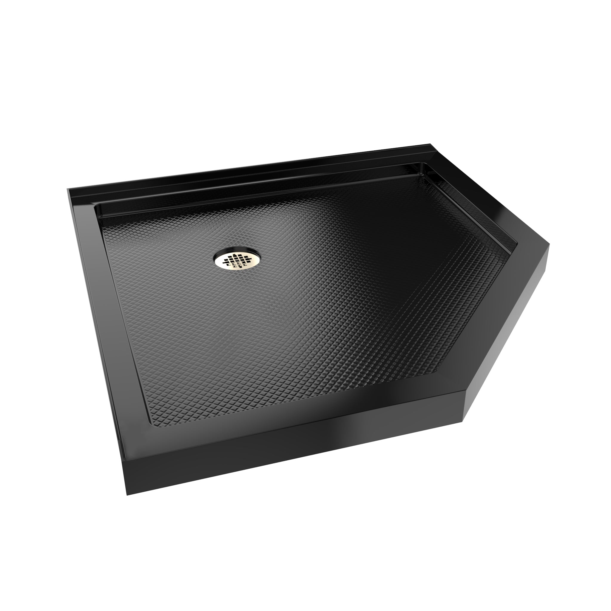 DreamLine SlimLine 36" D x 36" W x 2 3/4" H Neo-Angle Shower Base & 2" Corner Round Drain