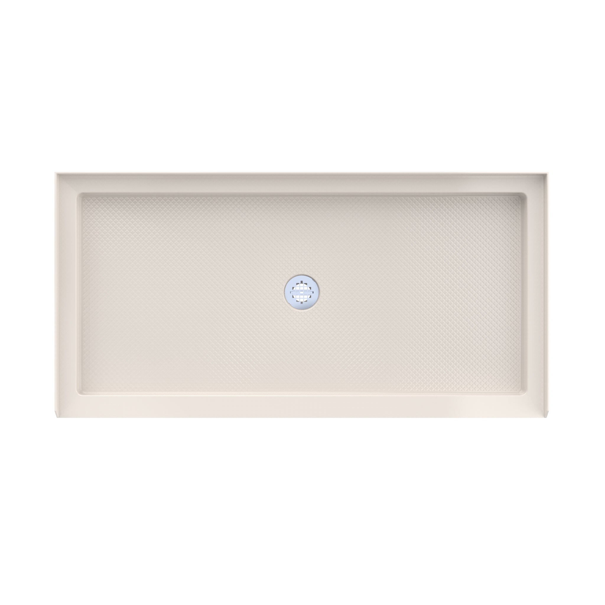 DreamLine SlimLine 36" D x 48" W x 2 3/4" H Black Alcove Shower Base & 2" Center Round Drain