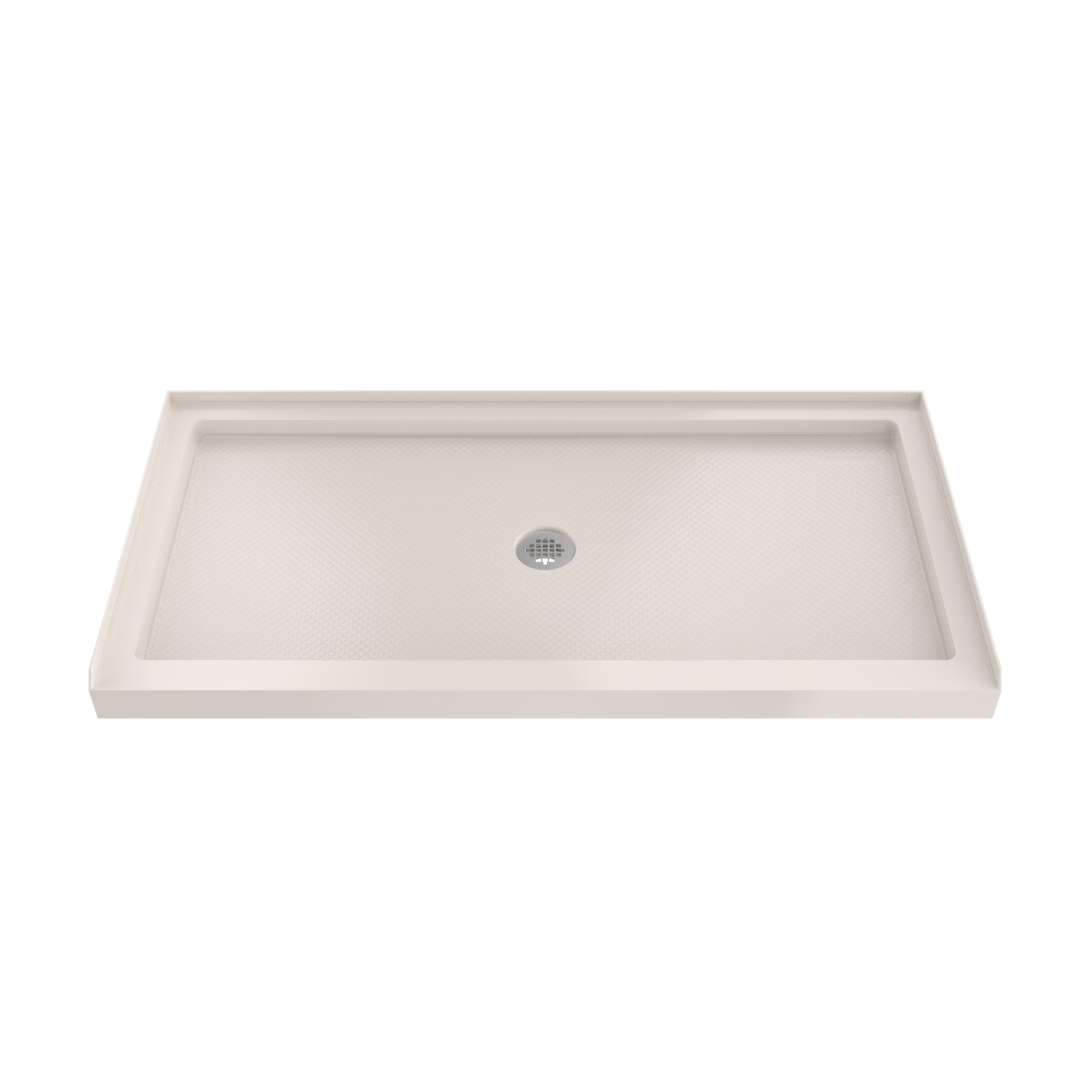 DreamLine SlimLine 36" D x 48" W x 2 3/4" H Black Alcove Shower Base & 2" Center Round Drain