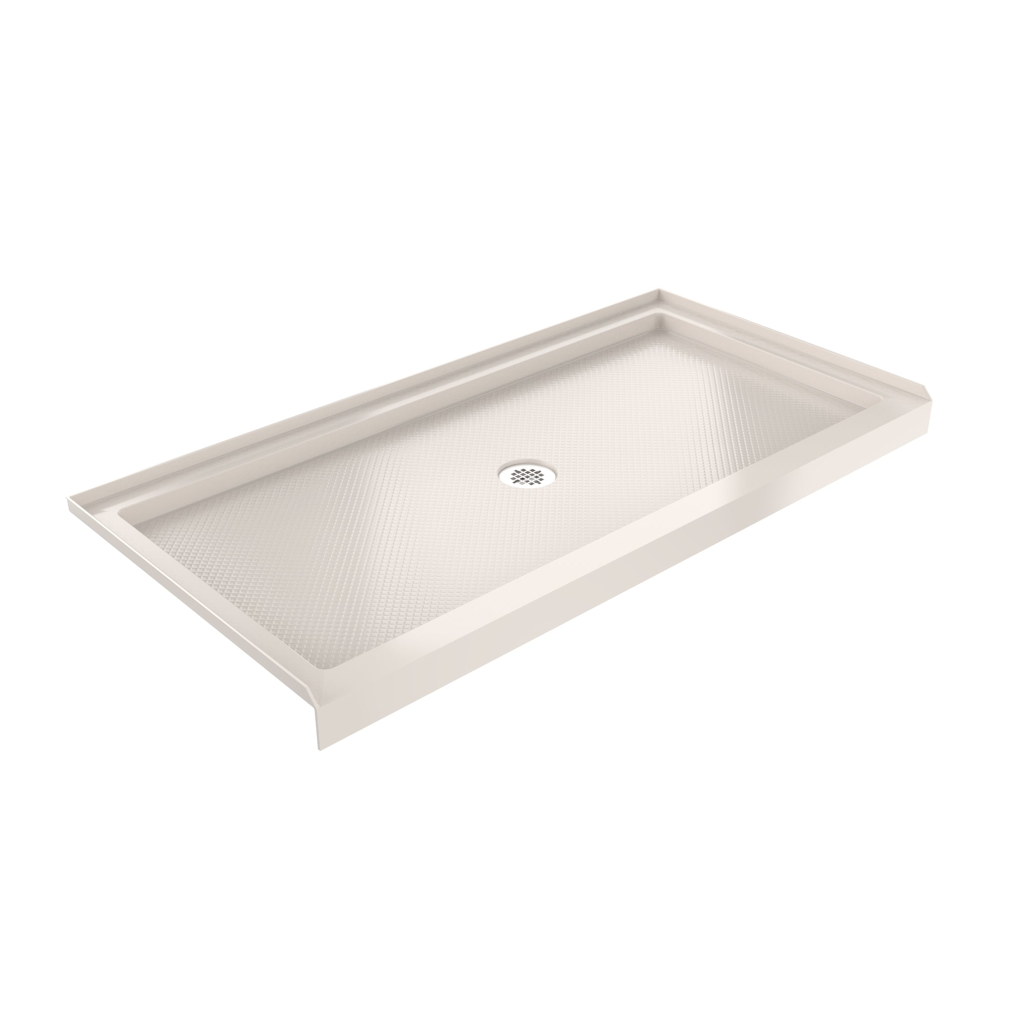DreamLine SlimLine 36" D x 48" W x 2 3/4" H Black Alcove Shower Base & 2" Center Round Drain
