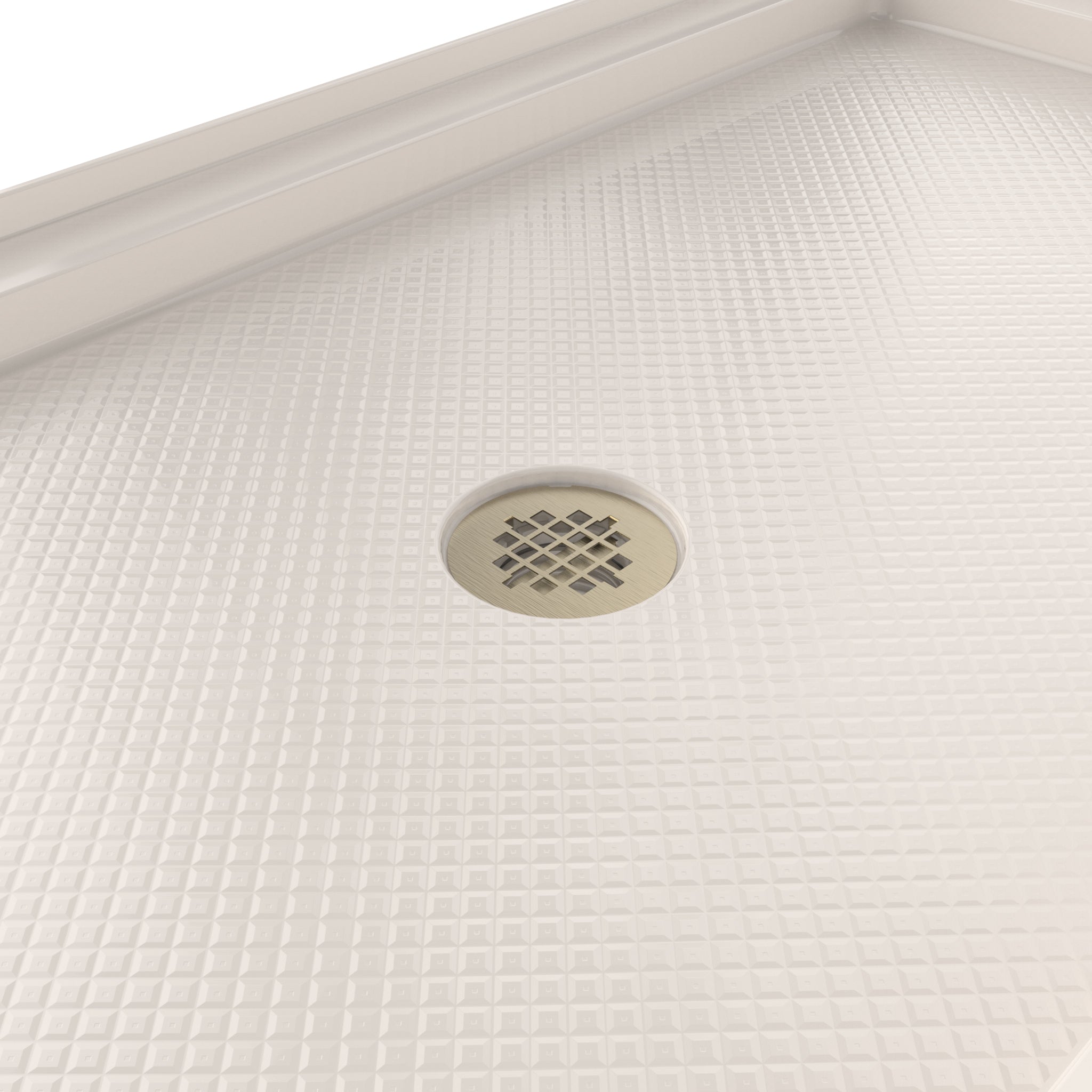 DreamLine SlimLine 36" D x 48" W x 2 3/4" H Black Alcove Shower Base & 2" Center Round Drain