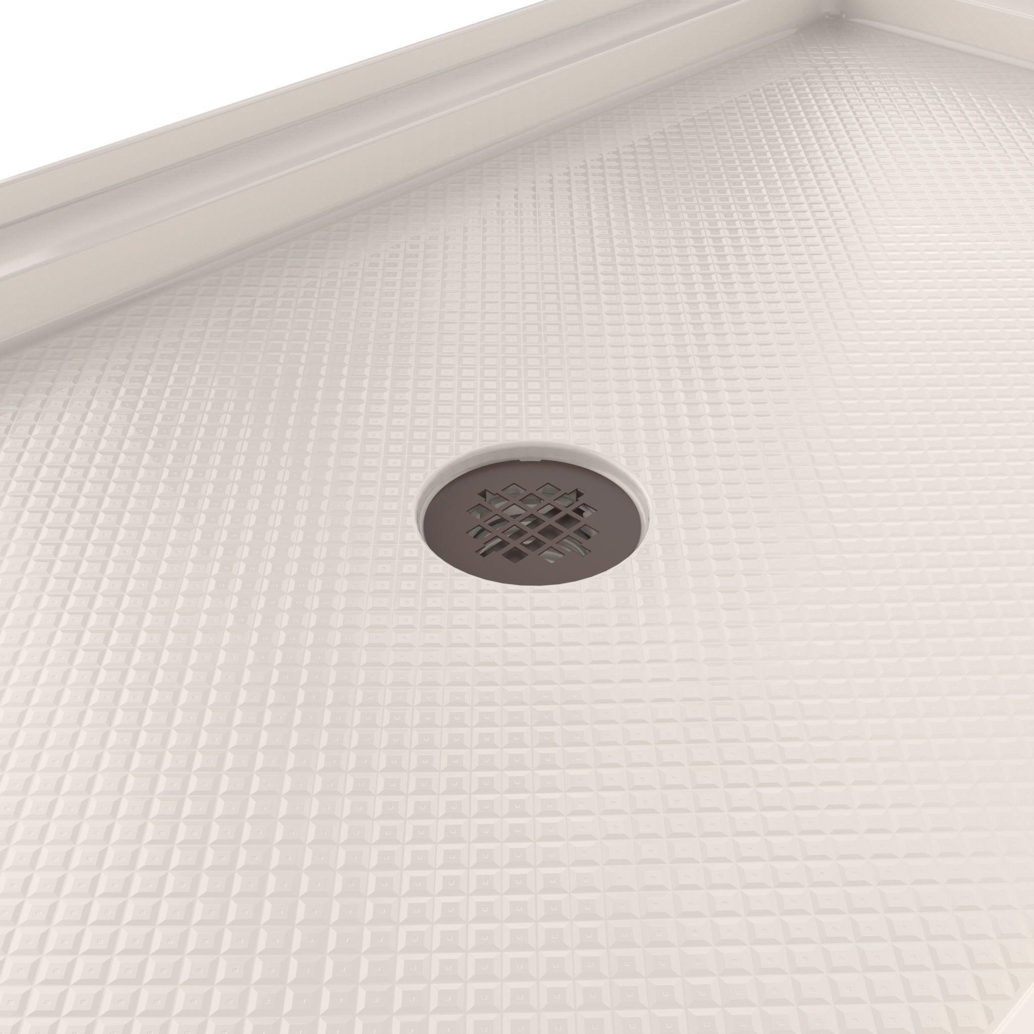 DreamLine SlimLine 36" D x 48" W x 2 3/4" H Black Alcove Shower Base & 2" Center Round Drain