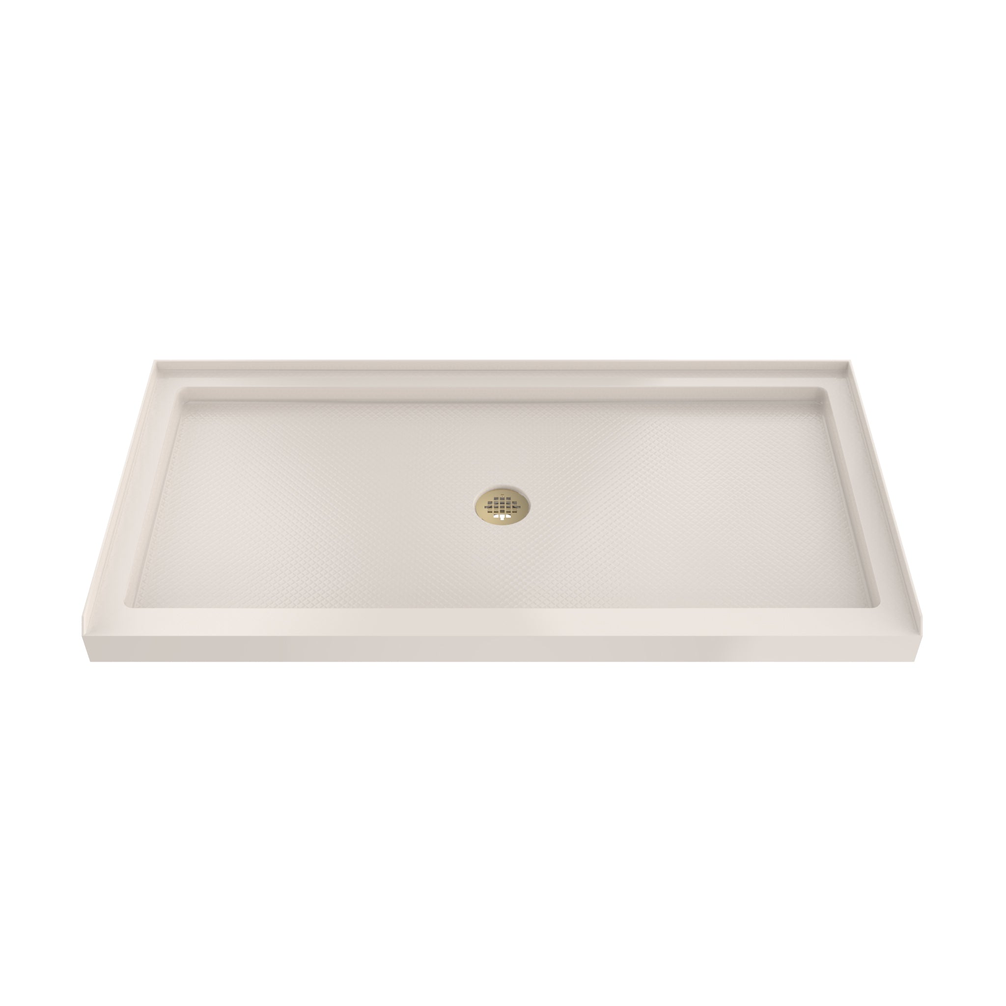 DreamLine SlimLine 36" D x 48" W x 2 3/4" H Black Alcove Shower Base & 2" Center Round Drain