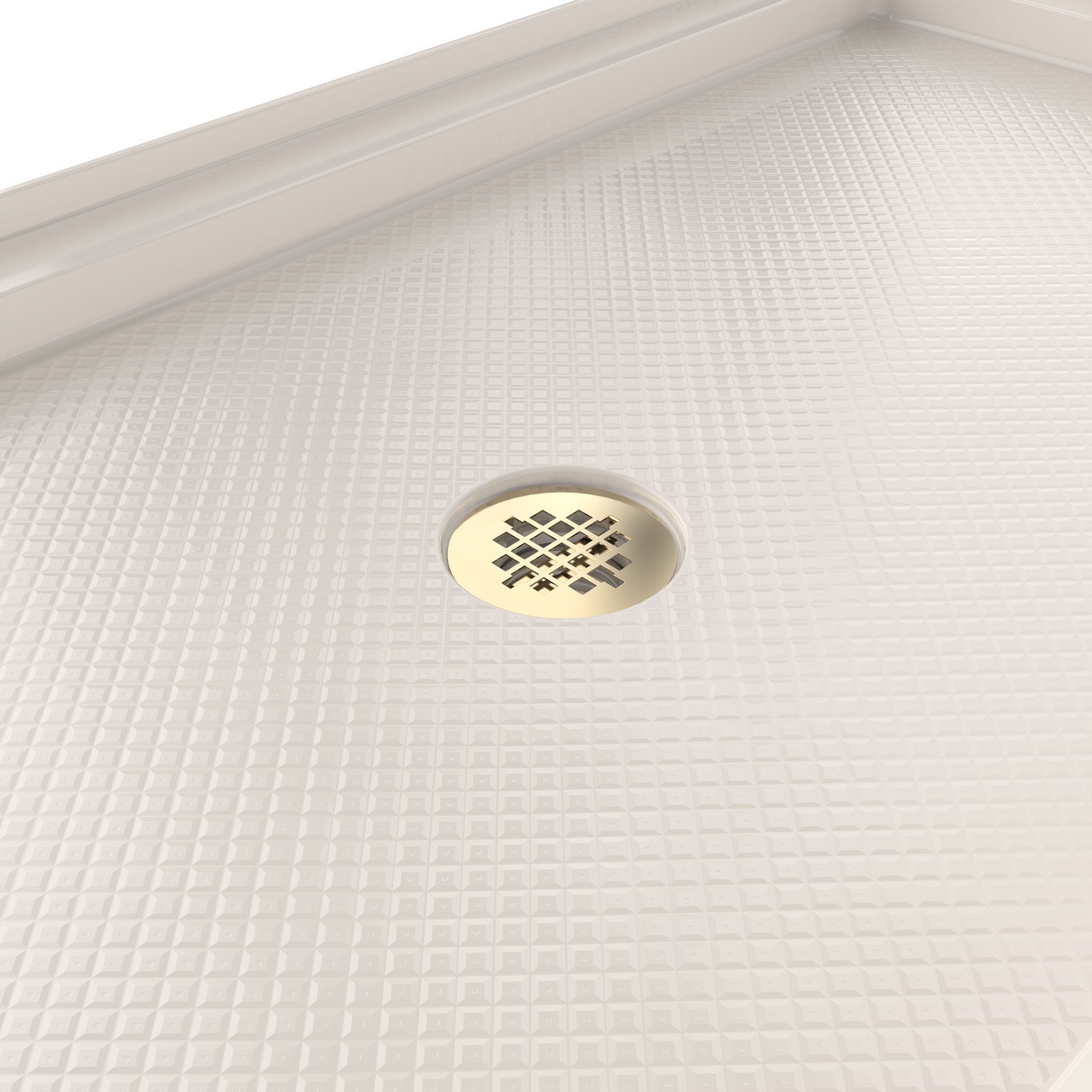 DreamLine SlimLine 36" D x 48" W x 2 3/4" H Black Alcove Shower Base & 2" Center Round Drain