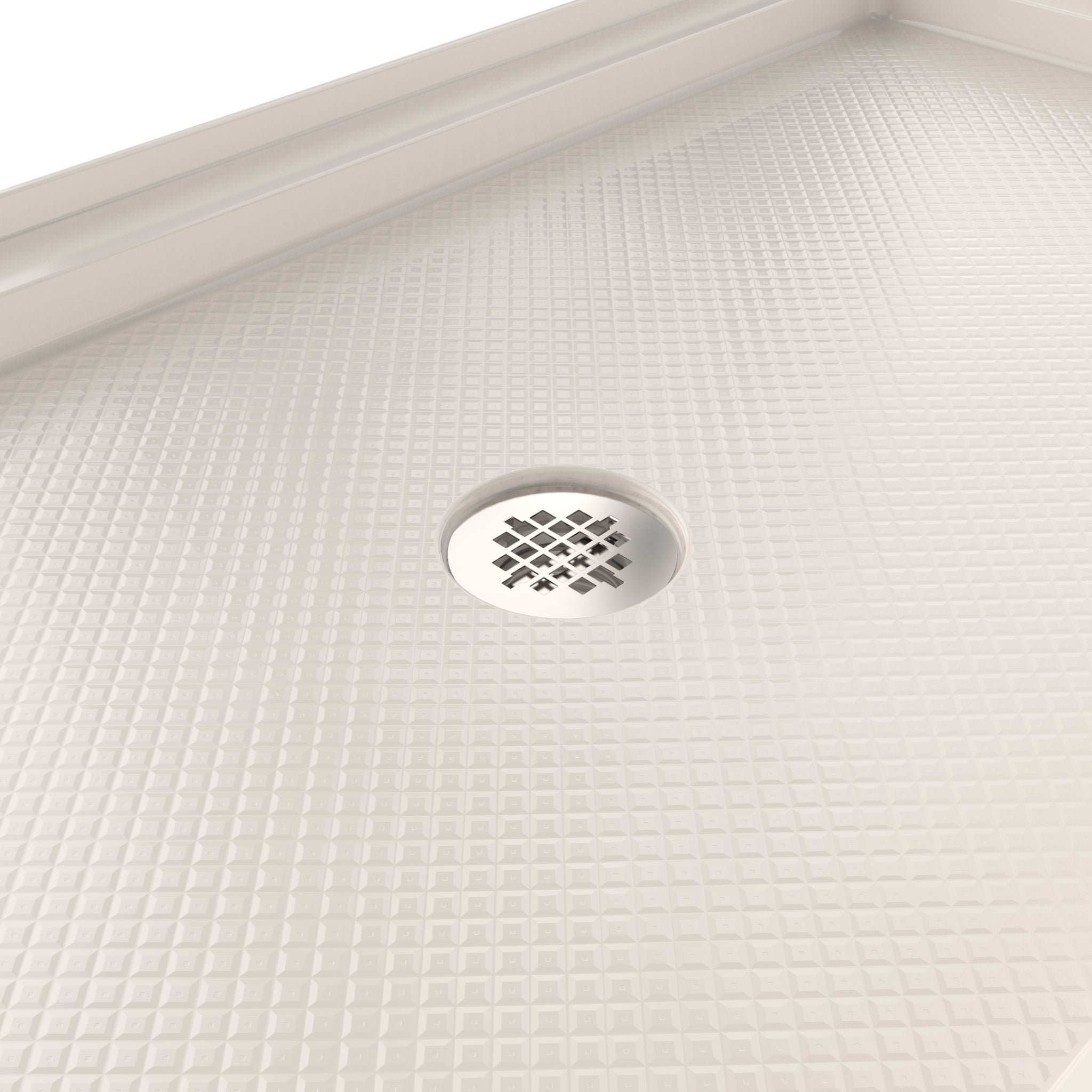DreamLine SlimLine 36" D x 48" W x 2 3/4" H Black Alcove Shower Base & 2" Center Round Drain