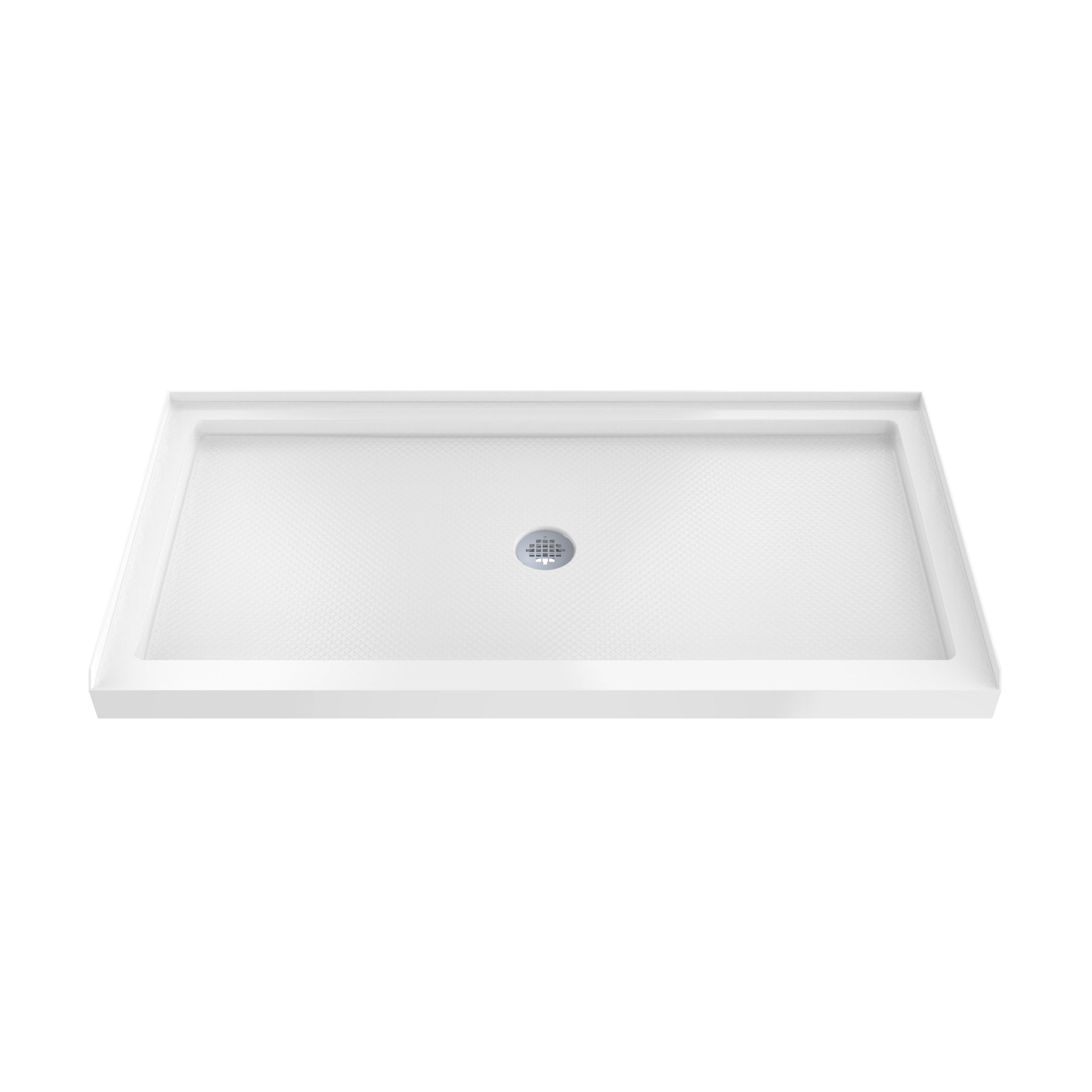 DreamLine SlimLine 36" D x 48" W x 2 3/4" H Black Alcove Shower Base & 2" Center Round Drain
