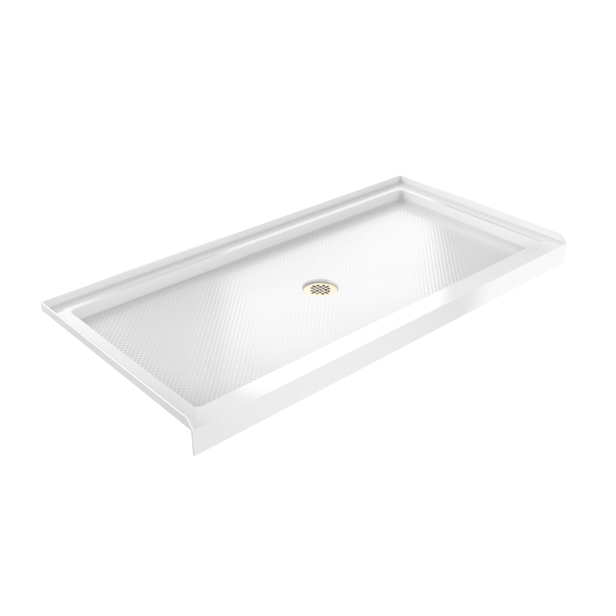 DreamLine SlimLine 36" D x 48" W x 2 3/4" H Black Alcove Shower Base & 2" Center Round Drain