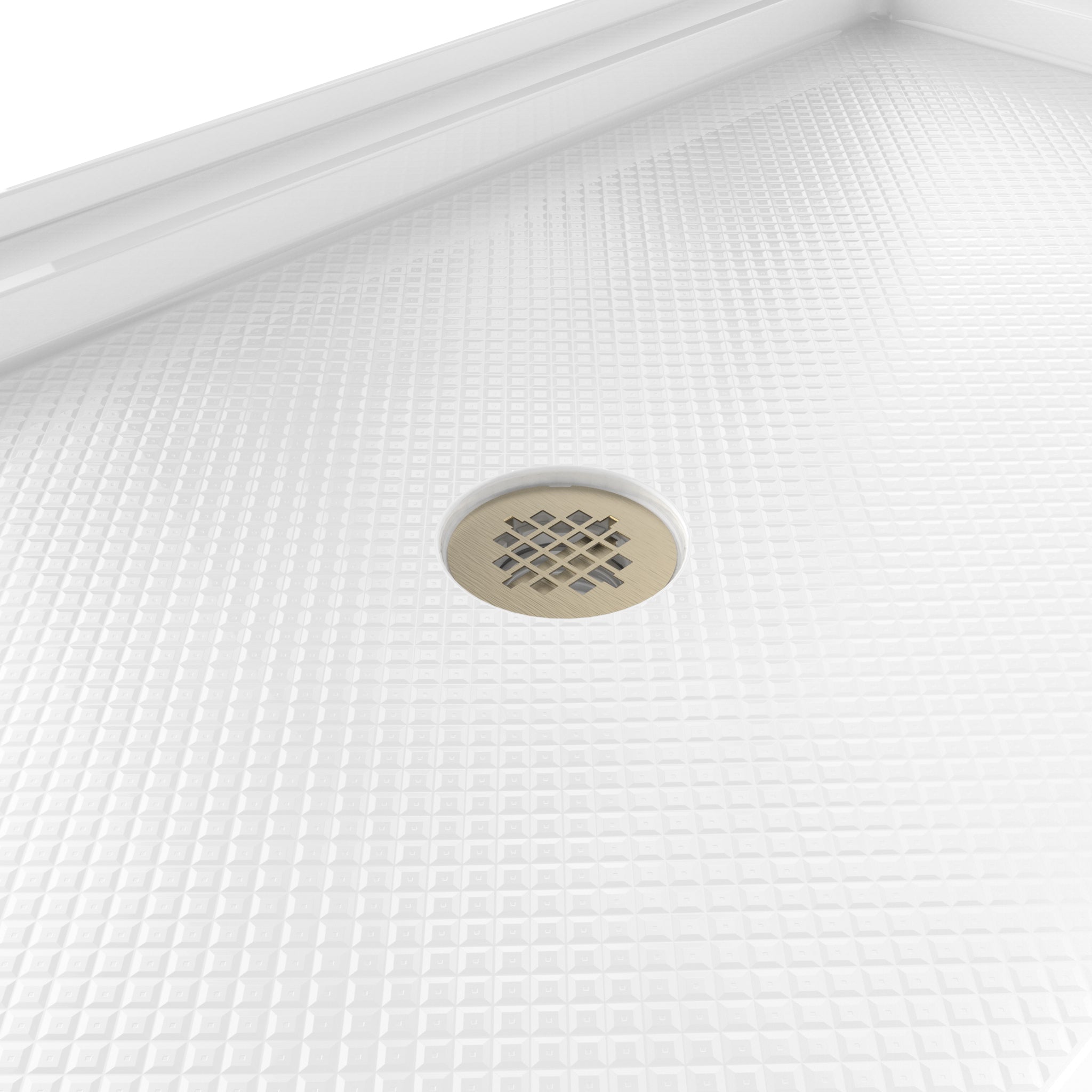 DreamLine SlimLine 36" D x 48" W x 2 3/4" H Black Alcove Shower Base & 2" Center Round Drain
