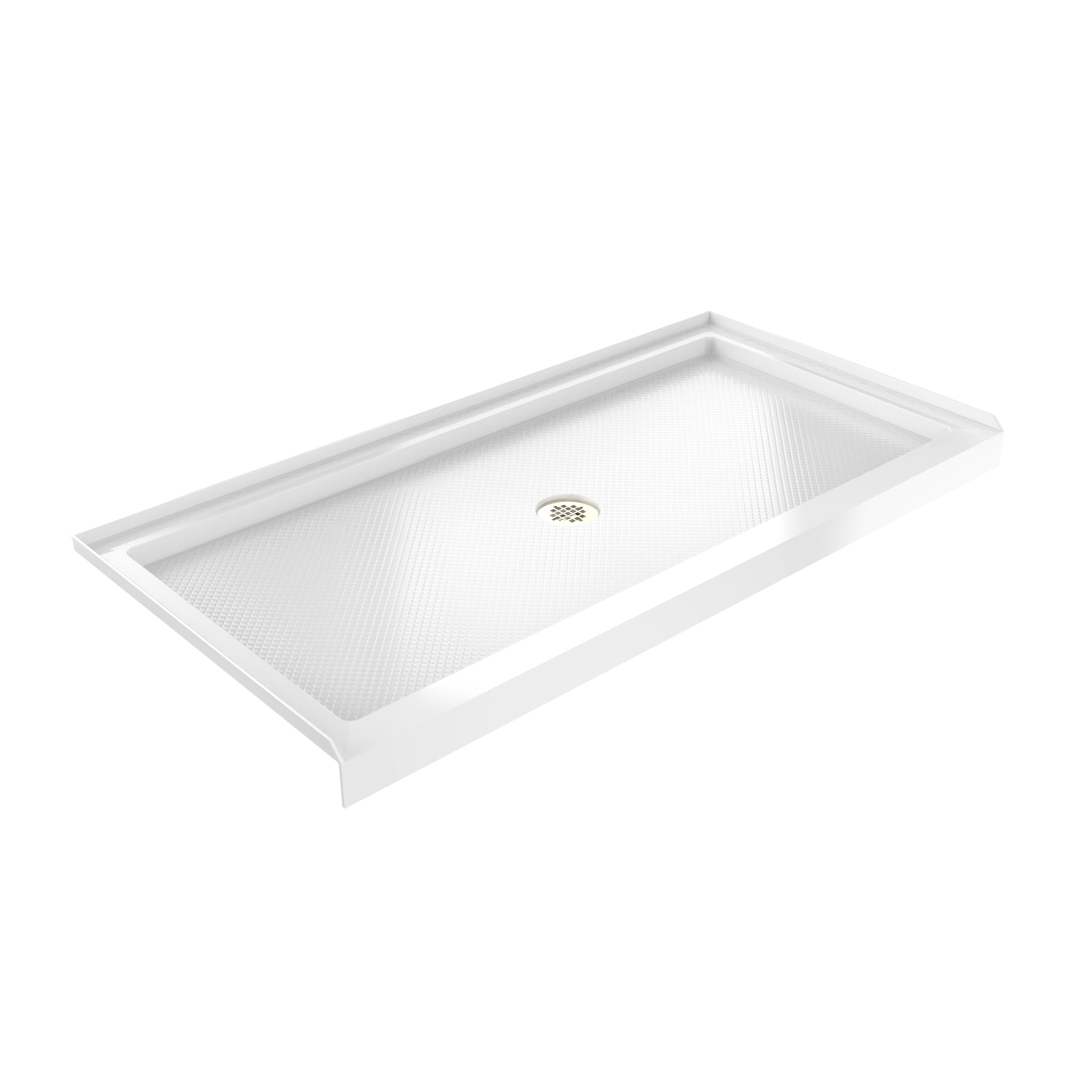 DreamLine SlimLine 36" D x 48" W x 2 3/4" H Black Alcove Shower Base & 2" Center Round Drain