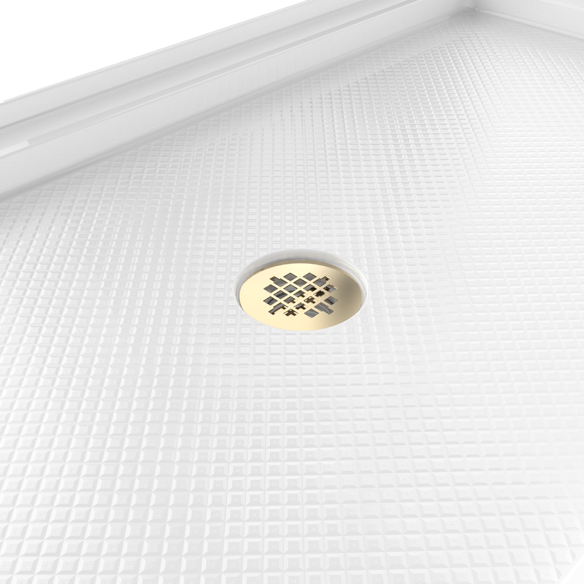 DreamLine SlimLine 36" D x 48" W x 2 3/4" H Black Alcove Shower Base & 2" Center Round Drain