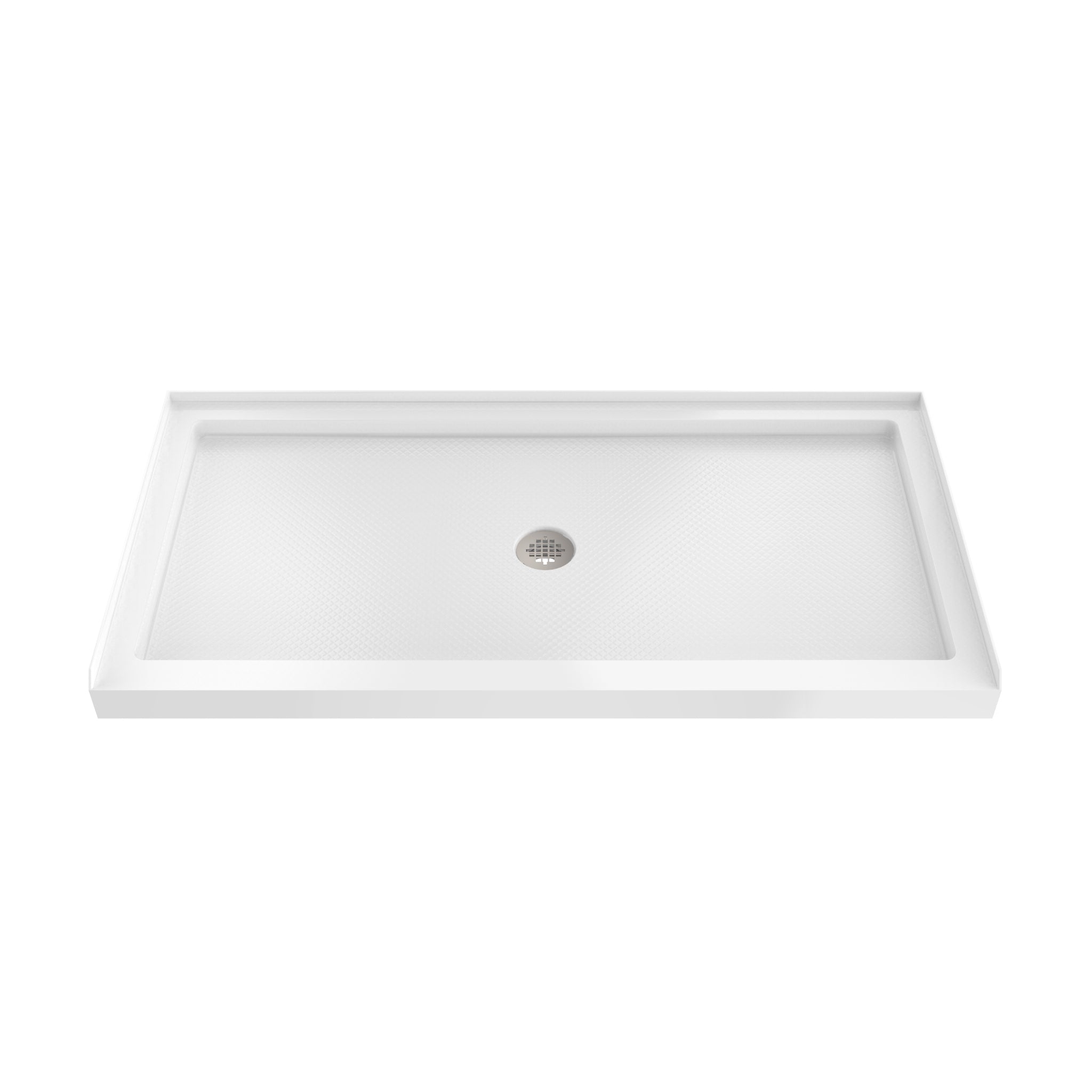 DreamLine SlimLine 36" D x 48" W x 2 3/4" H Black Alcove Shower Base & 2" Center Round Drain