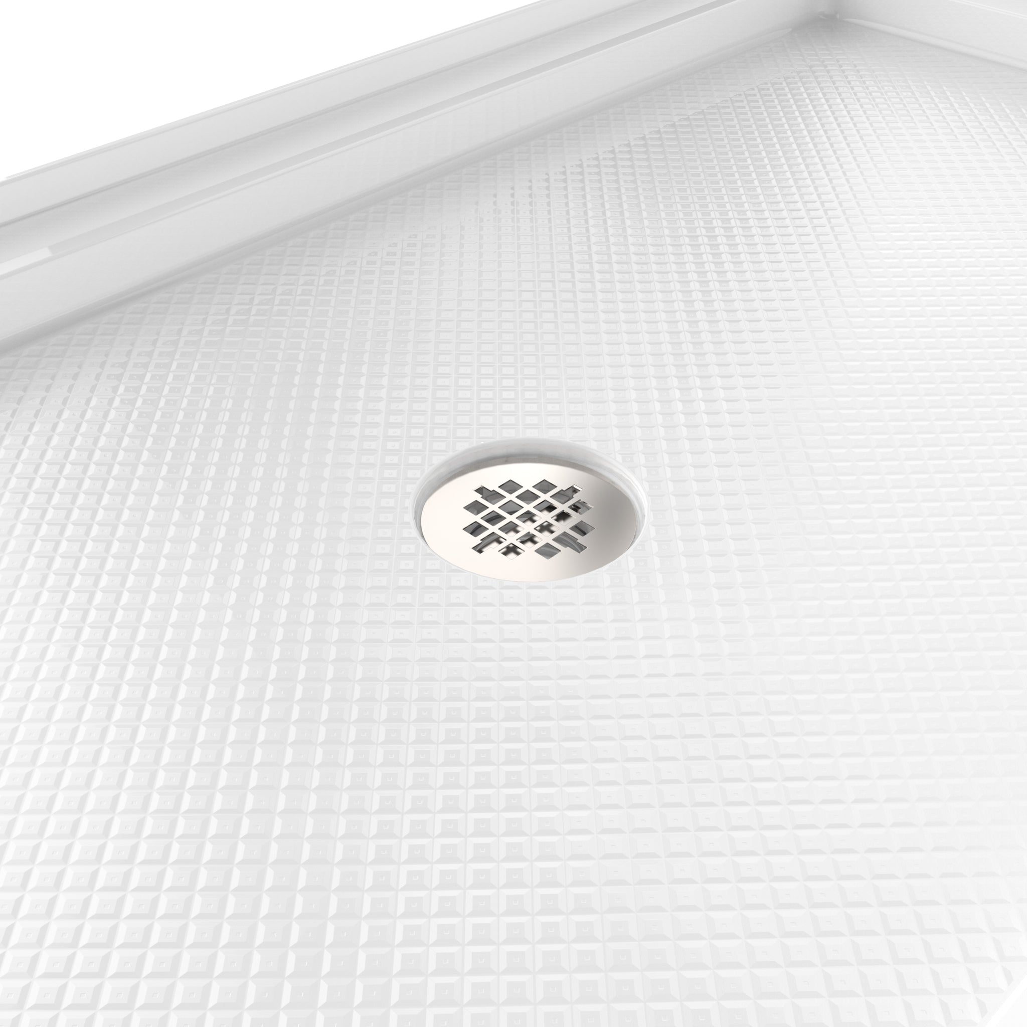 DreamLine SlimLine 36" D x 48" W x 2 3/4" H Black Alcove Shower Base & 2" Center Round Drain