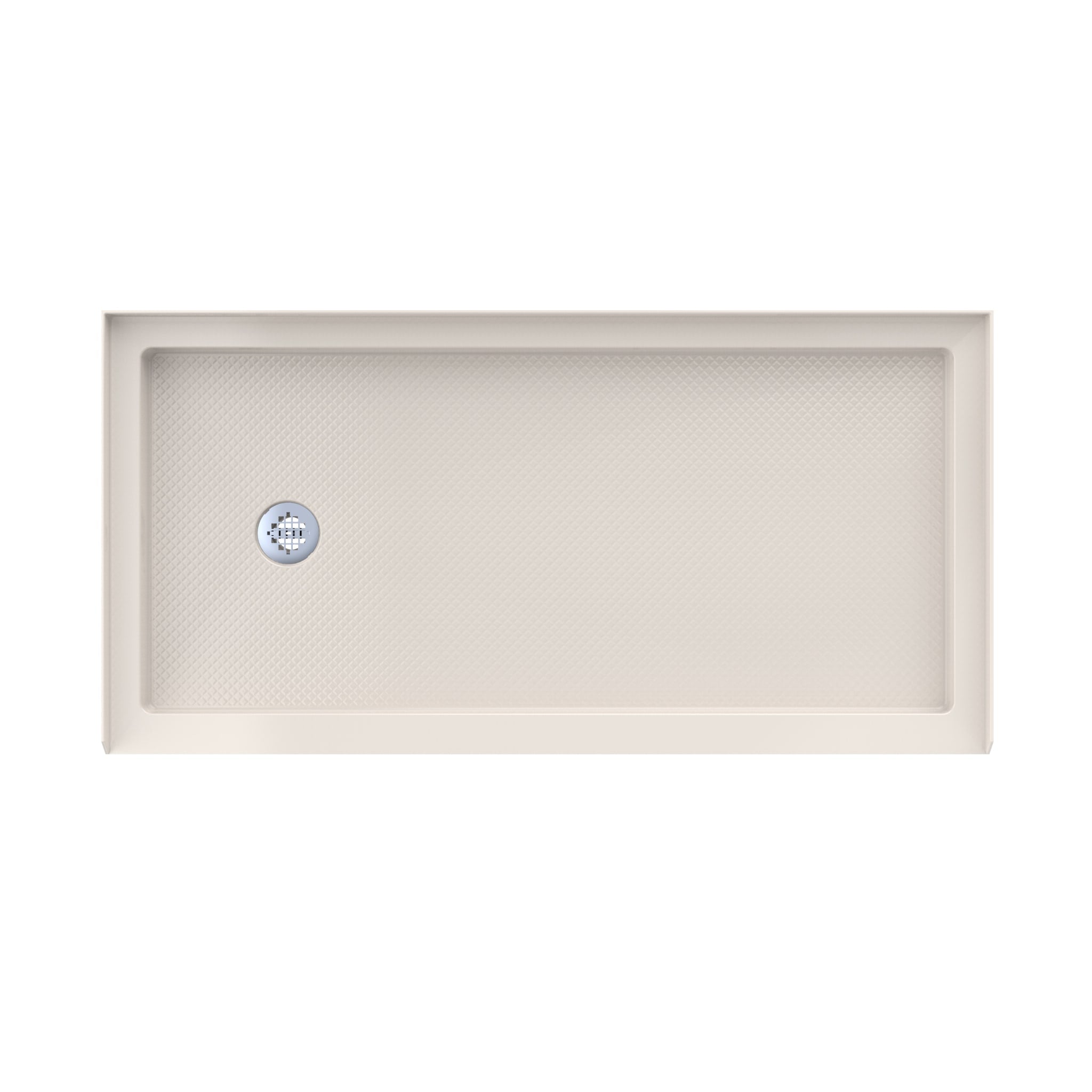 DreamLine SlimLine 36" D x 60" W x 2 3/4" H Alcove Shower Base & 2" LH Round Drain