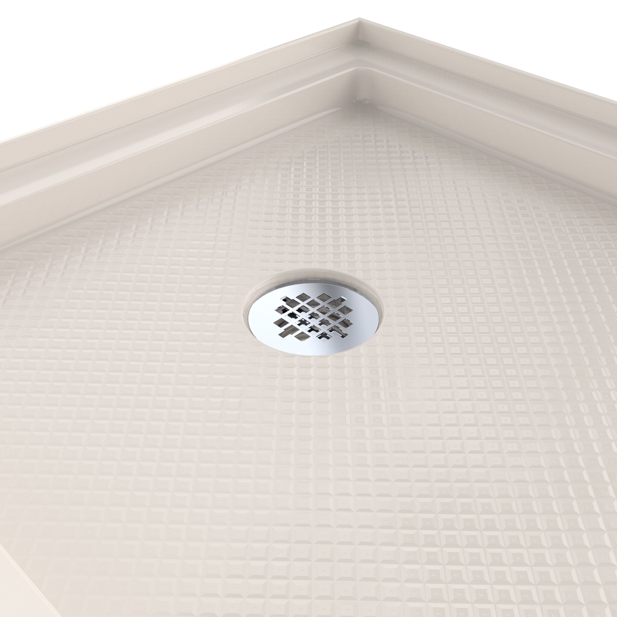 DreamLine SlimLine 30" D x 60" W x 2 3/4" H Alcove Shower Base & 2"  LH Round Drain