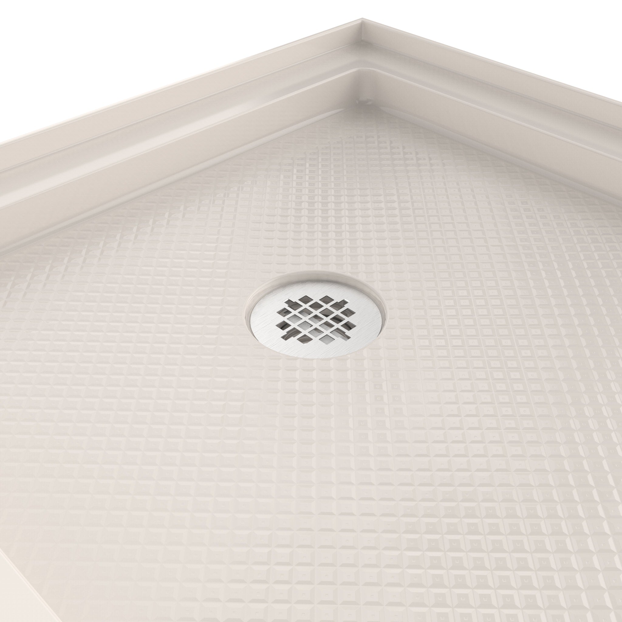 DreamLine SlimLine 30" D x 60" W x 2 3/4" H Alcove Shower Base & 2"  LH Round Drain