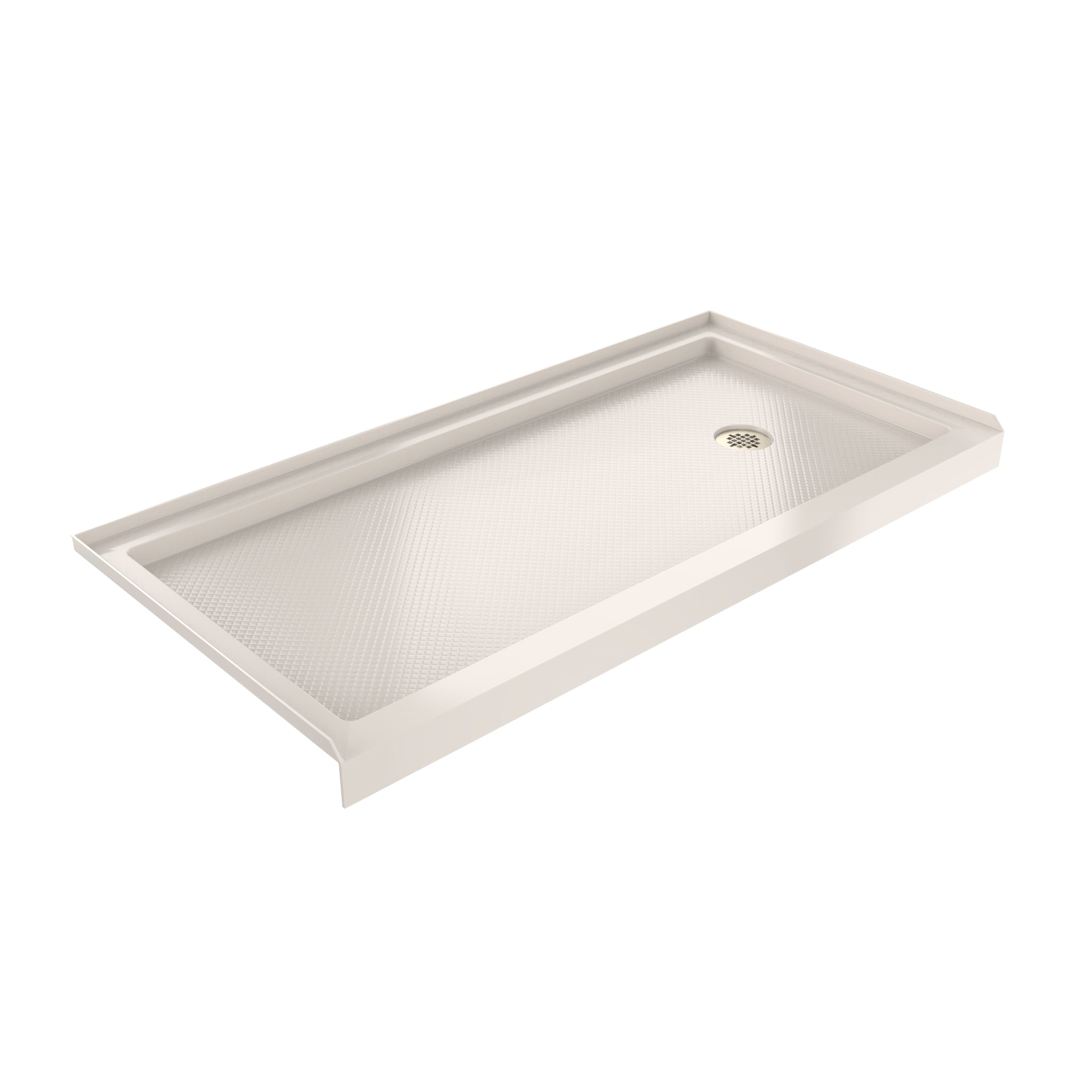 DreamLine SlimLine 30" D x 60" W x 2 3/4" H Alcove Shower Base & 2" Matte Right Handed Round Drain