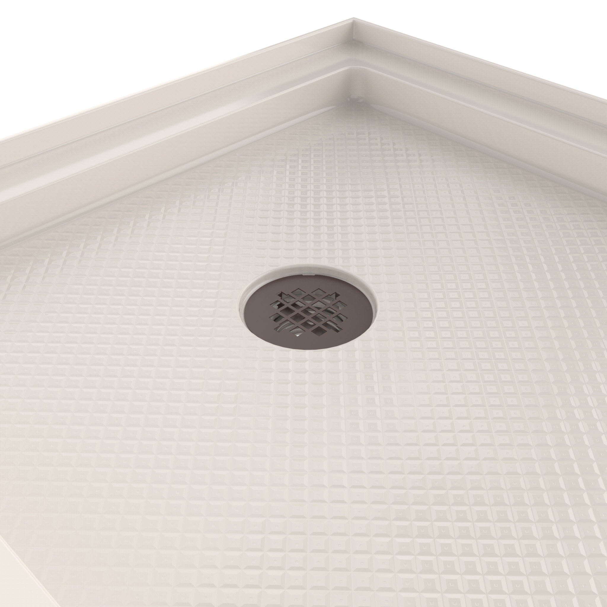 DreamLine SlimLine 30" D x 60" W x 2 3/4" H Alcove Shower Base & 2"  LH Round Drain