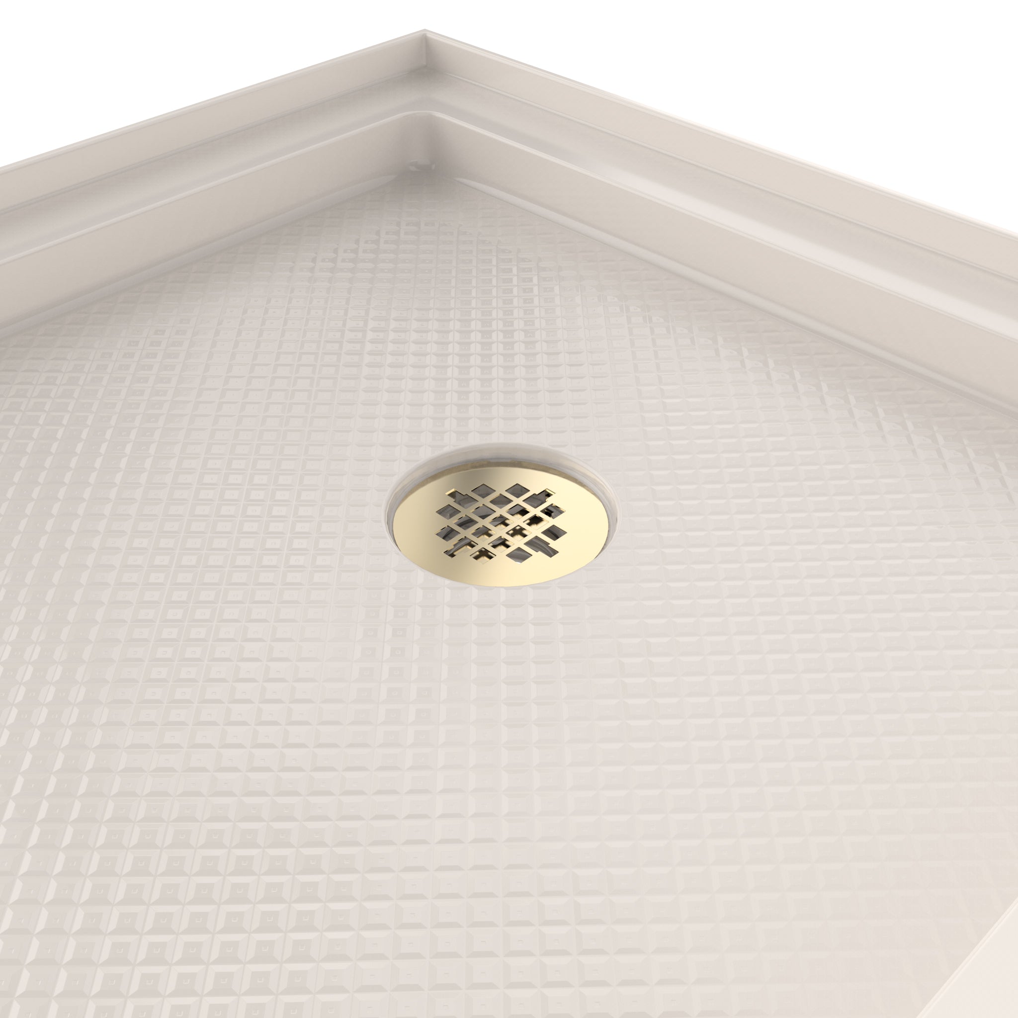 DreamLine SlimLine 30" D x 60" W x 2 3/4" H Alcove Shower Base & 2" Matte Right Handed Round Drain