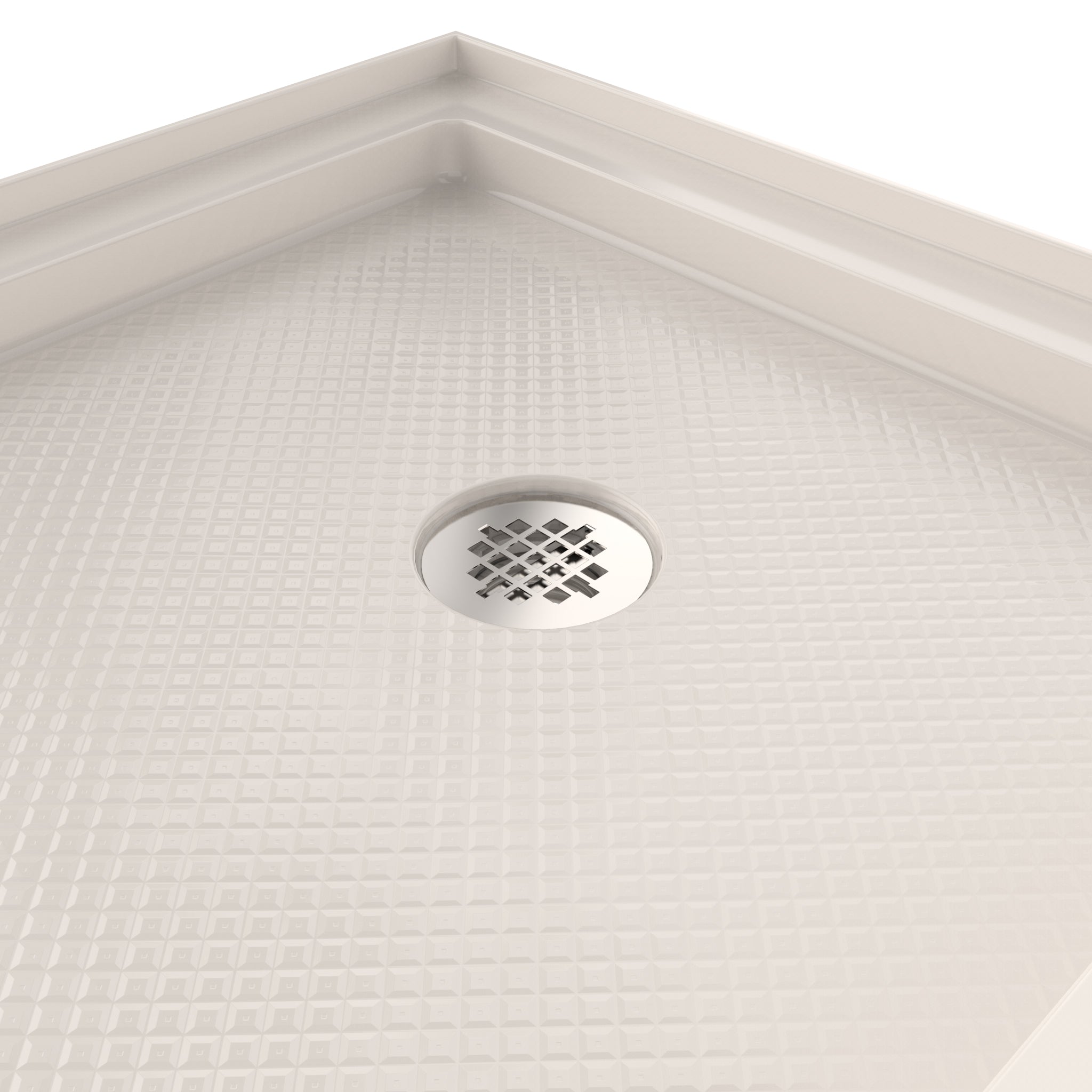 DreamLine SlimLine 30" D x 60" W x 2 3/4" H Alcove Shower Base & 2" Matte Right Handed Round Drain