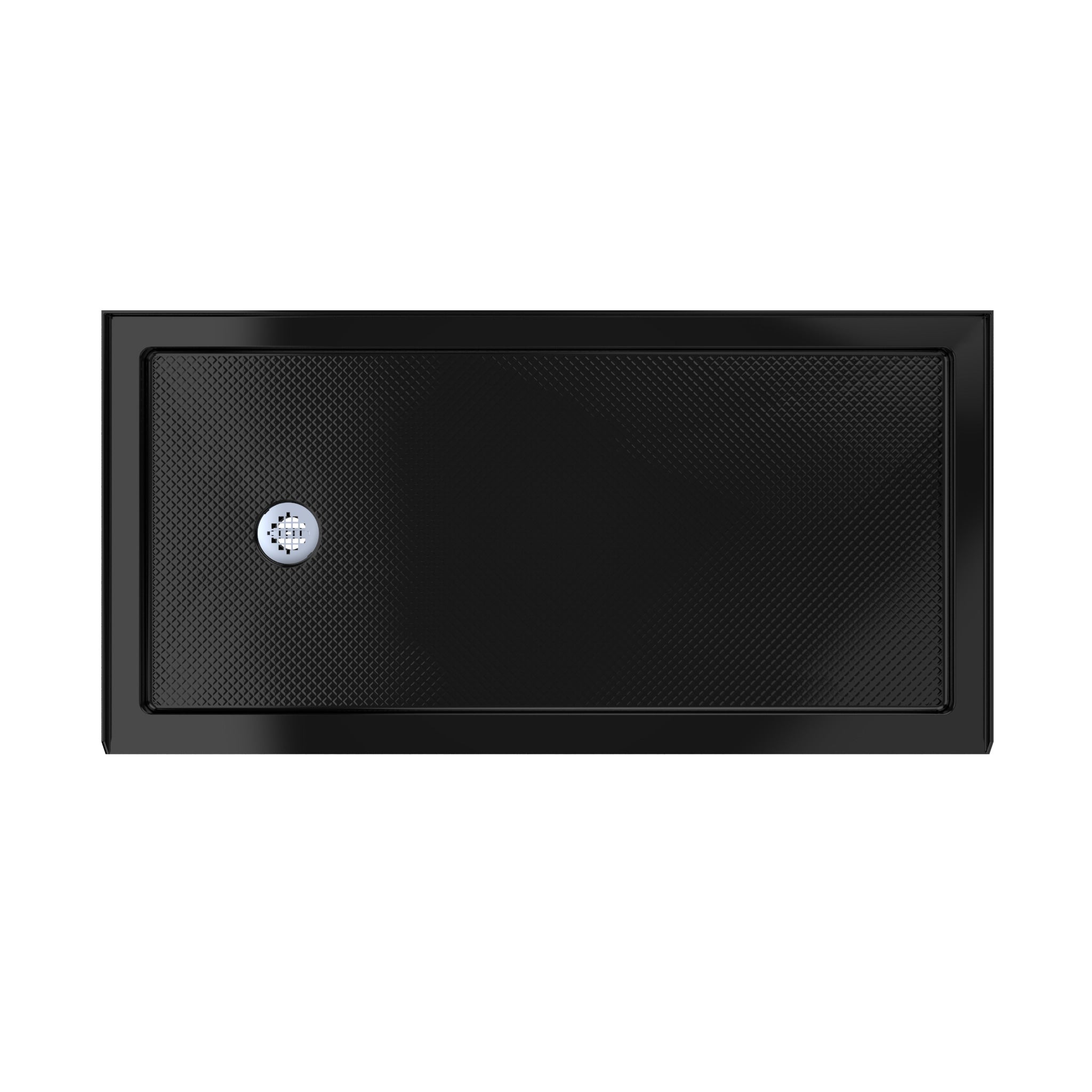 DreamLine SlimLine 30" D x 60" W x 2 3/4" H Alcove Shower Base & 2"  LH Round Drain