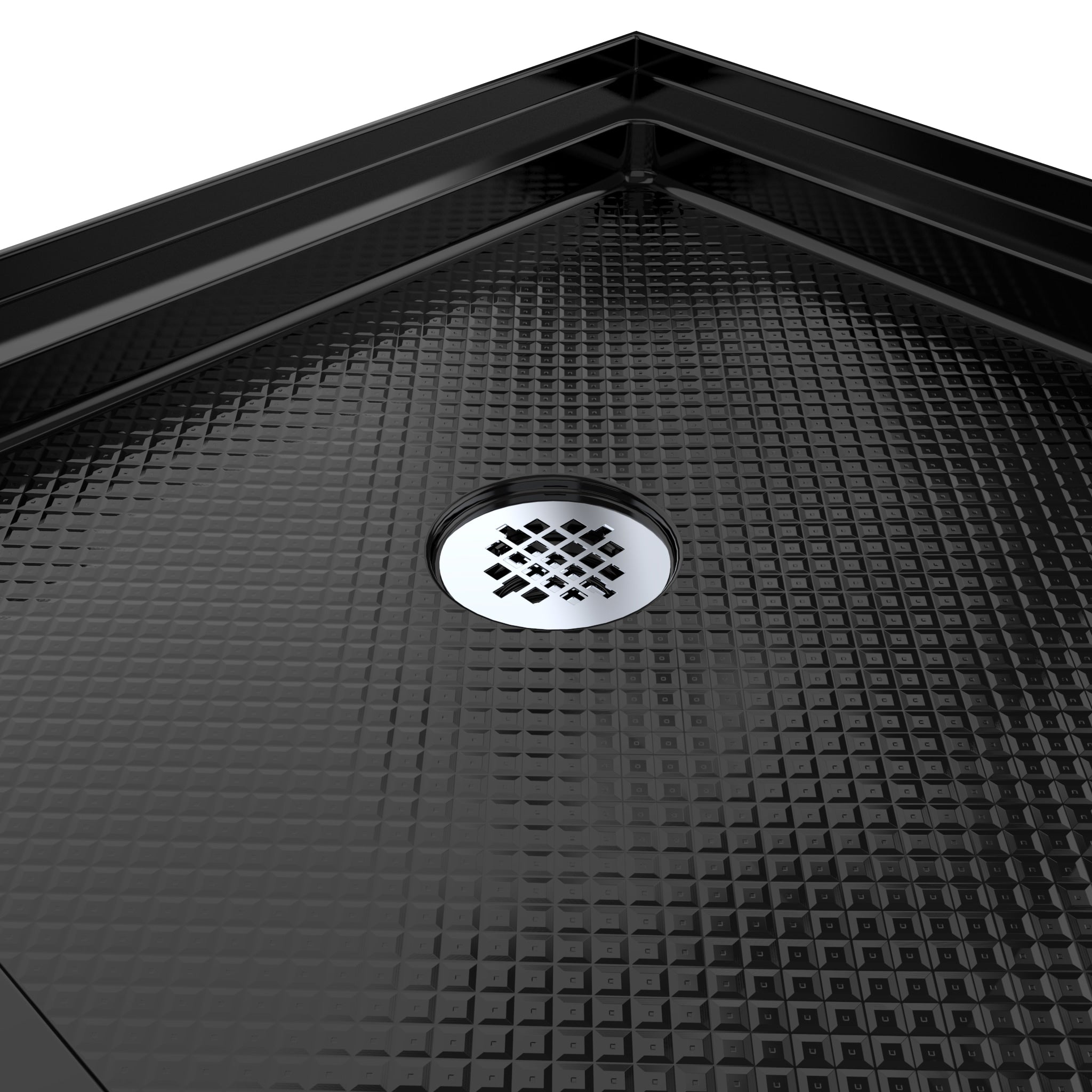 DreamLine SlimLine 36" D x 60" W x 2 3/4" H Alcove Shower Base & 2" LH Round Drain