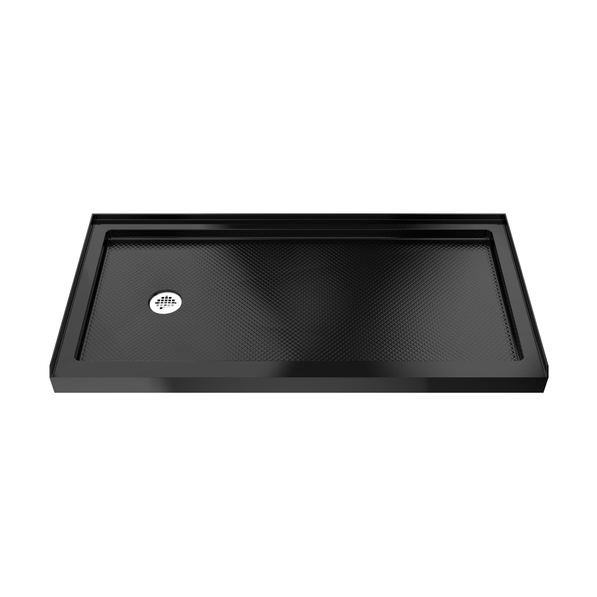 DreamLine SlimLine 30" D x 60" W x 2 3/4" H Alcove Shower Base & 2"  LH Round Drain