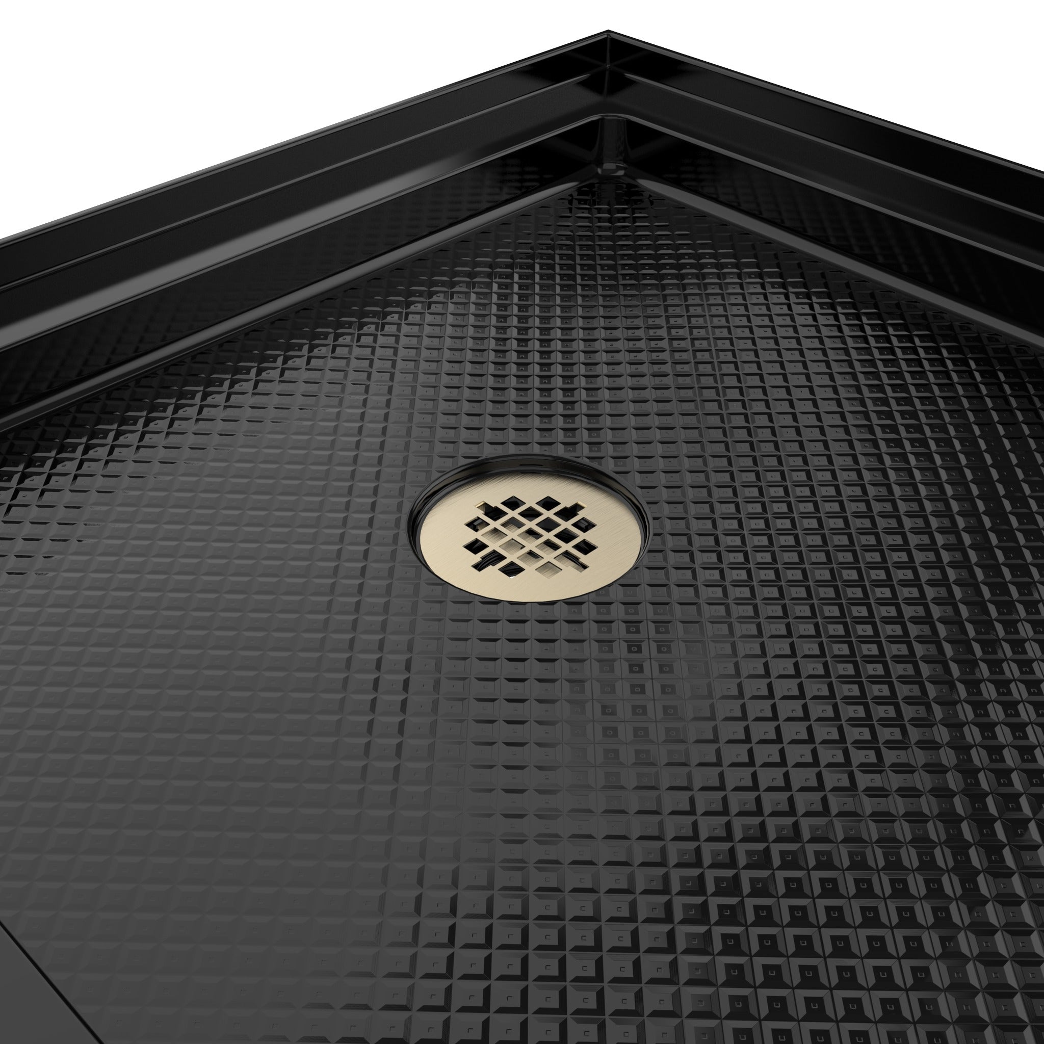 DreamLine SlimLine 36" D x 60" W x 2 3/4" H Alcove Shower Base & 2" LH Round Drain