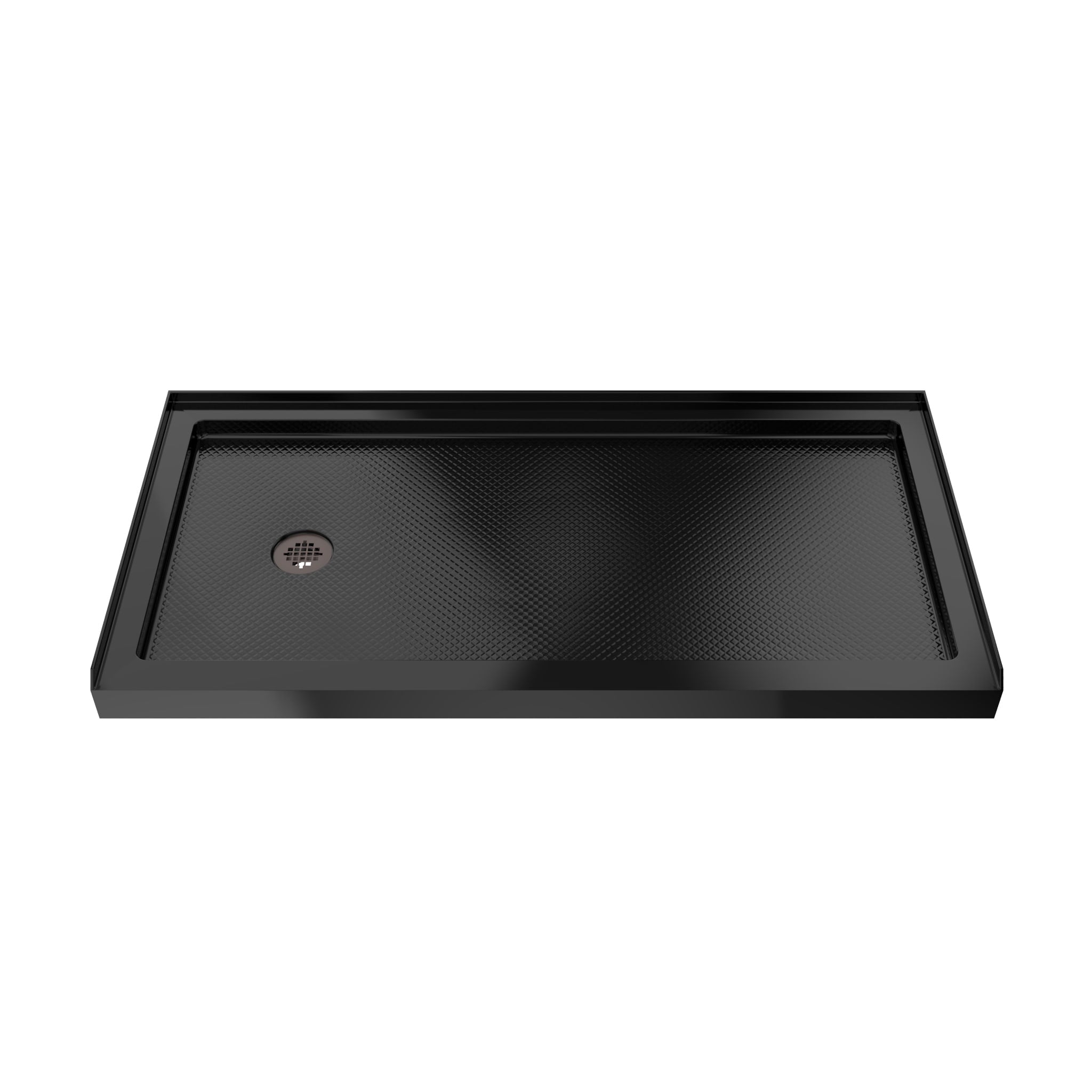 DreamLine SlimLine 34" D x 60" W x 2 3/4" H White Alcove Shower Base & 2" LH Round Drain