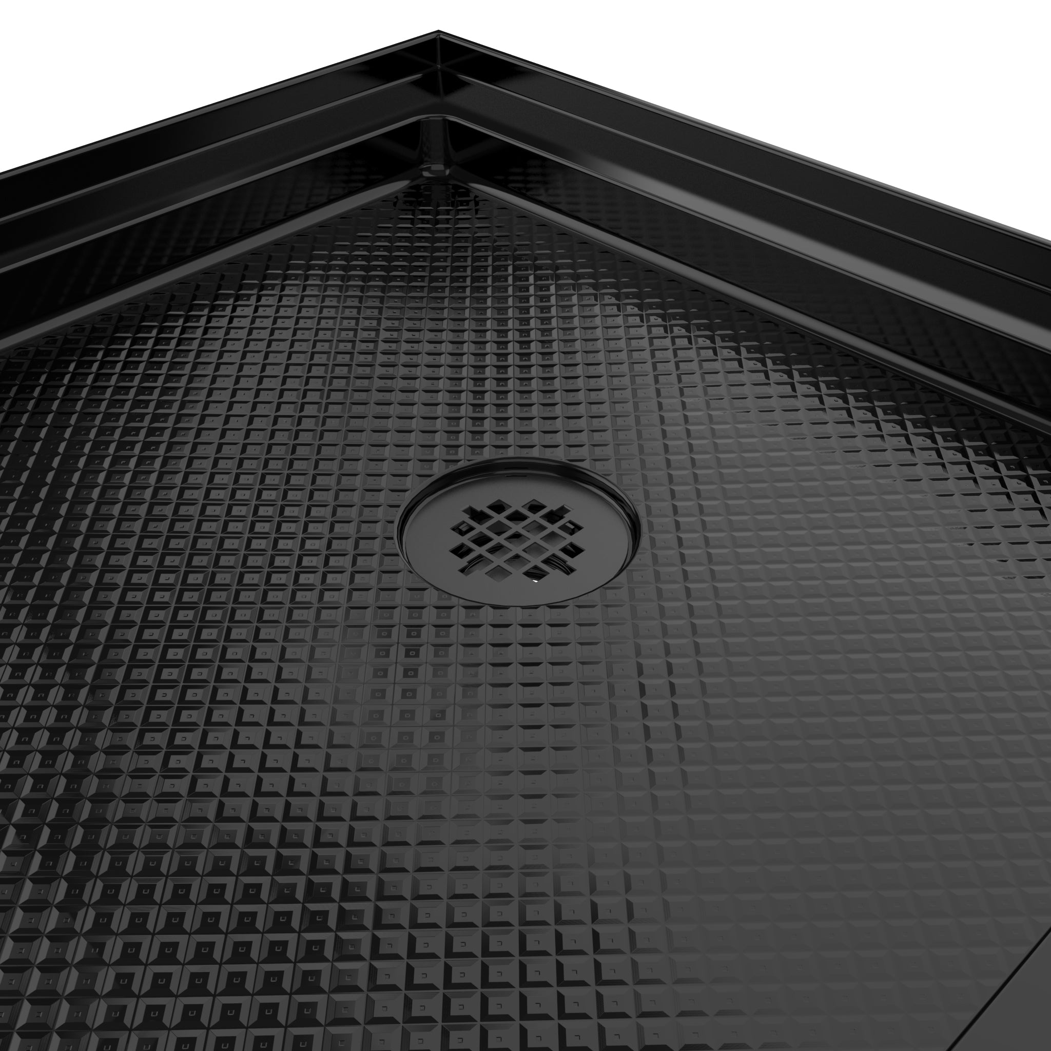 DreamLine SlimLine 30" D x 60" W x 2 3/4" H Alcove Shower Base & 2" Matte Right Handed Round Drain