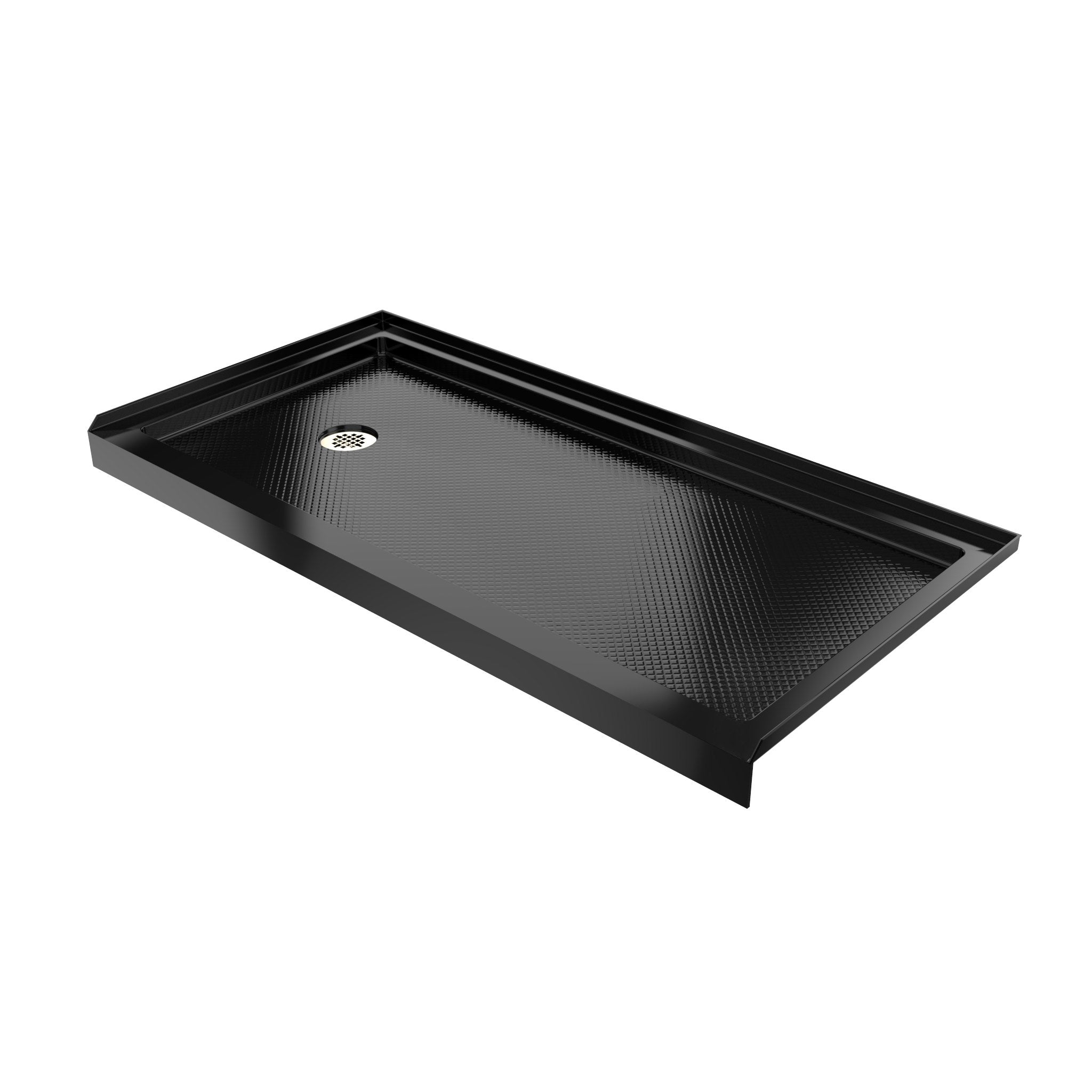DreamLine SlimLine 36" D x 60" W x 2 3/4" H Alcove Shower Base & 2" LH Round Drain