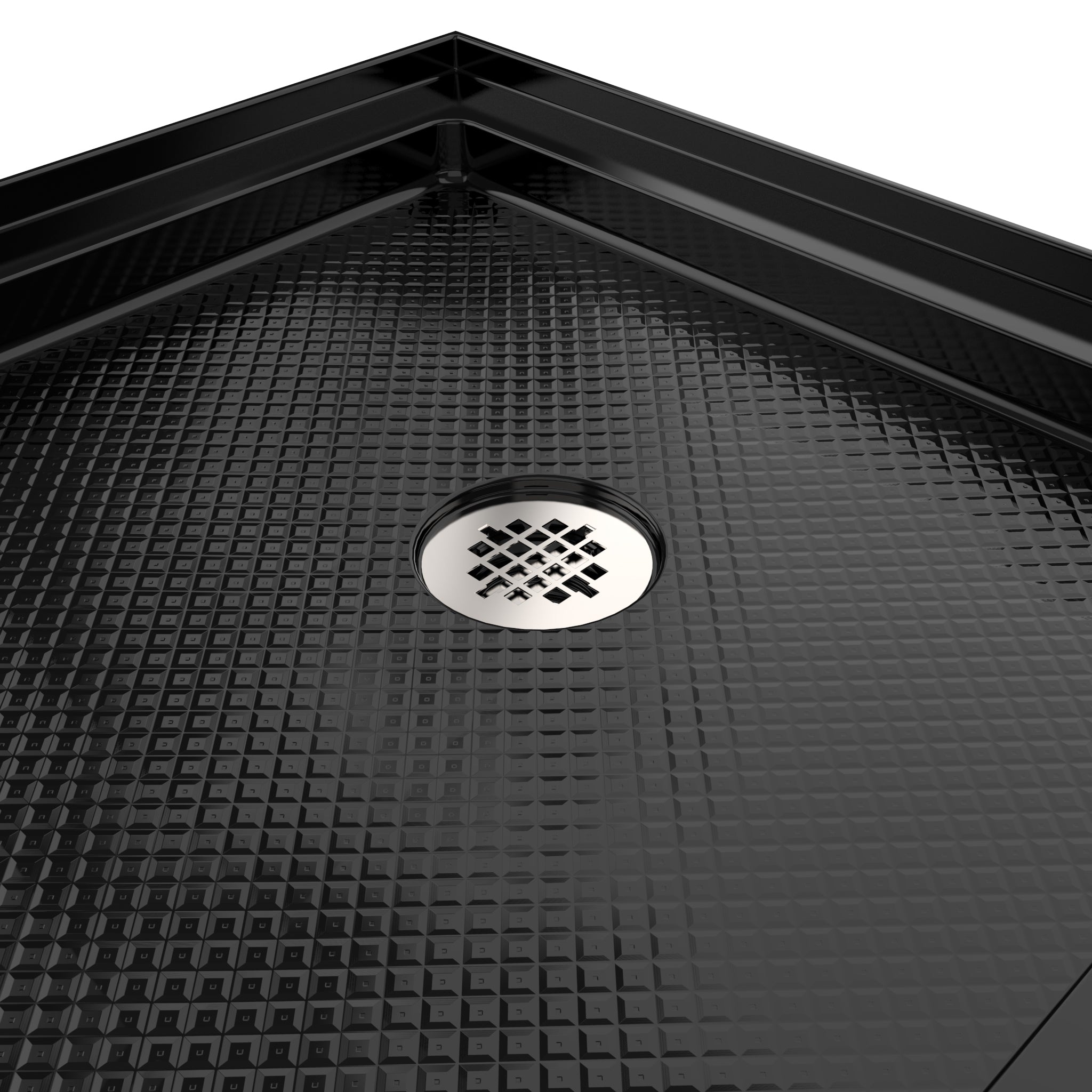 DreamLine SlimLine 30" D x 60" W x 2 3/4" H Alcove Shower Base & 2" Matte Right Handed Round Drain