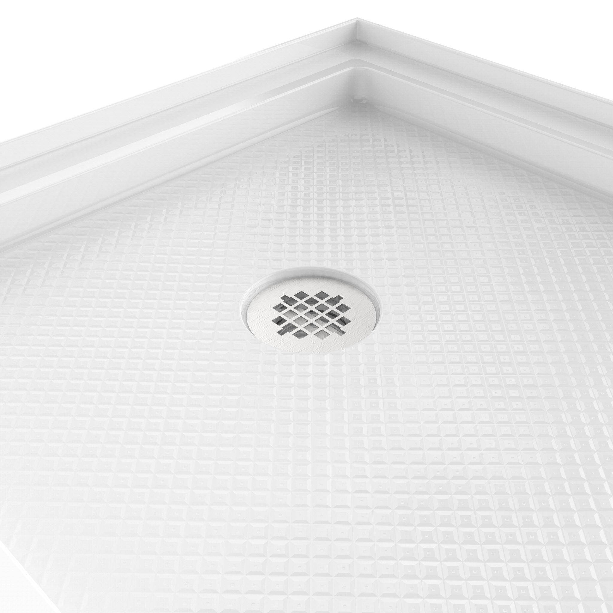 DreamLine SlimLine 30" D x 60" W x 2 3/4" H Alcove Shower Base & 2"  LH Round Drain