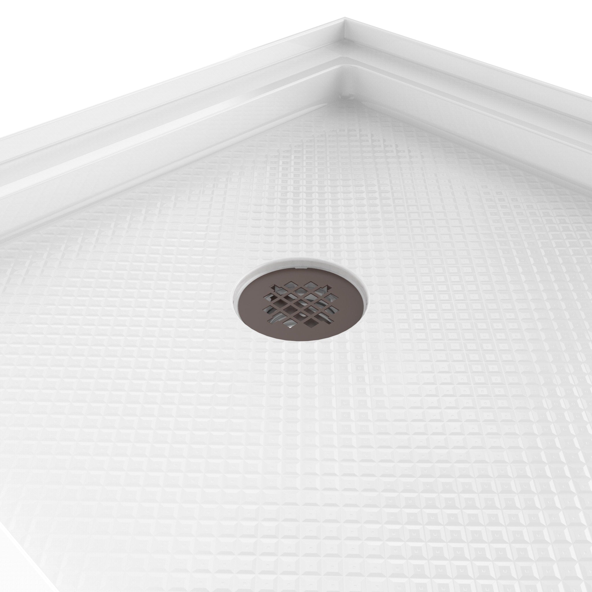 DreamLine SlimLine 30" D x 60" W x 2 3/4" H Alcove Shower Base & 2"  LH Round Drain