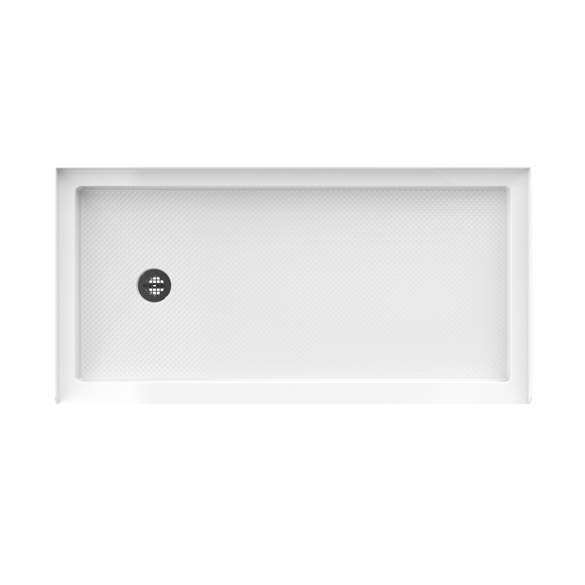 DreamLine SlimLine 36" D x 60" W x 2 3/4" H Alcove Shower Base & 2" LH Round Drain