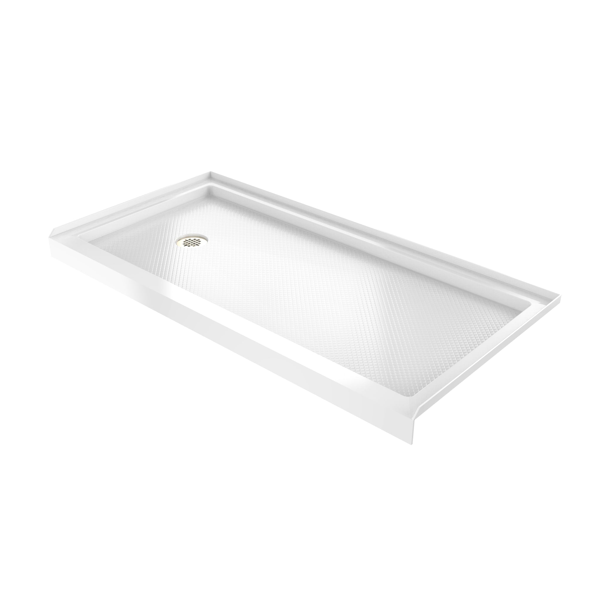 DreamLine SlimLine 30" D x 60" W x 2 3/4" H Alcove Shower Base & 2"  LH Round Drain