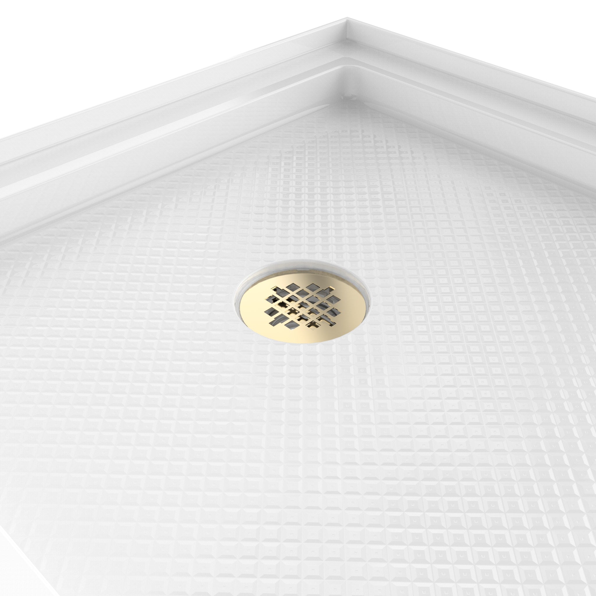 DreamLine SlimLine 30" D x 60" W x 2 3/4" H Alcove Shower Base & 2"  LH Round Drain