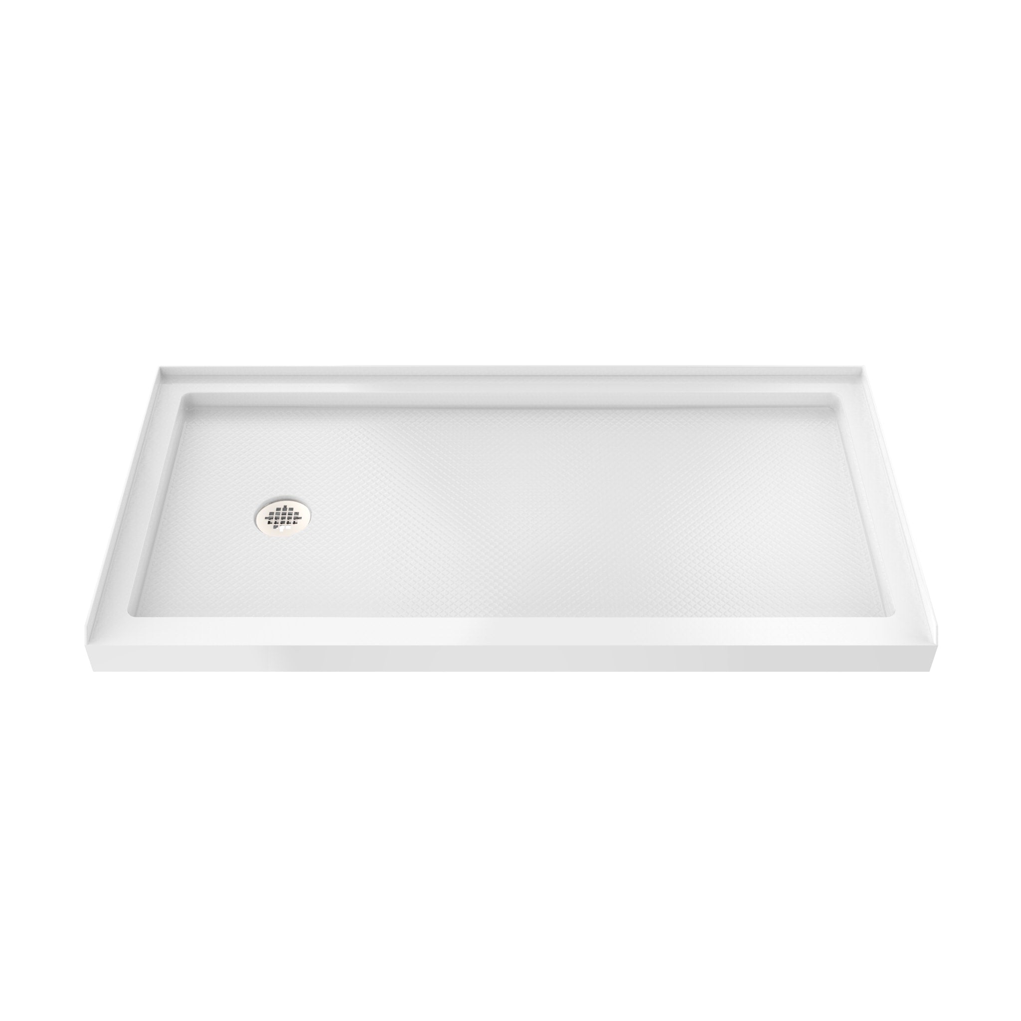 DreamLine SlimLine 36" D x 60" W x 2 3/4" H Alcove Shower Base & 2" LH Round Drain