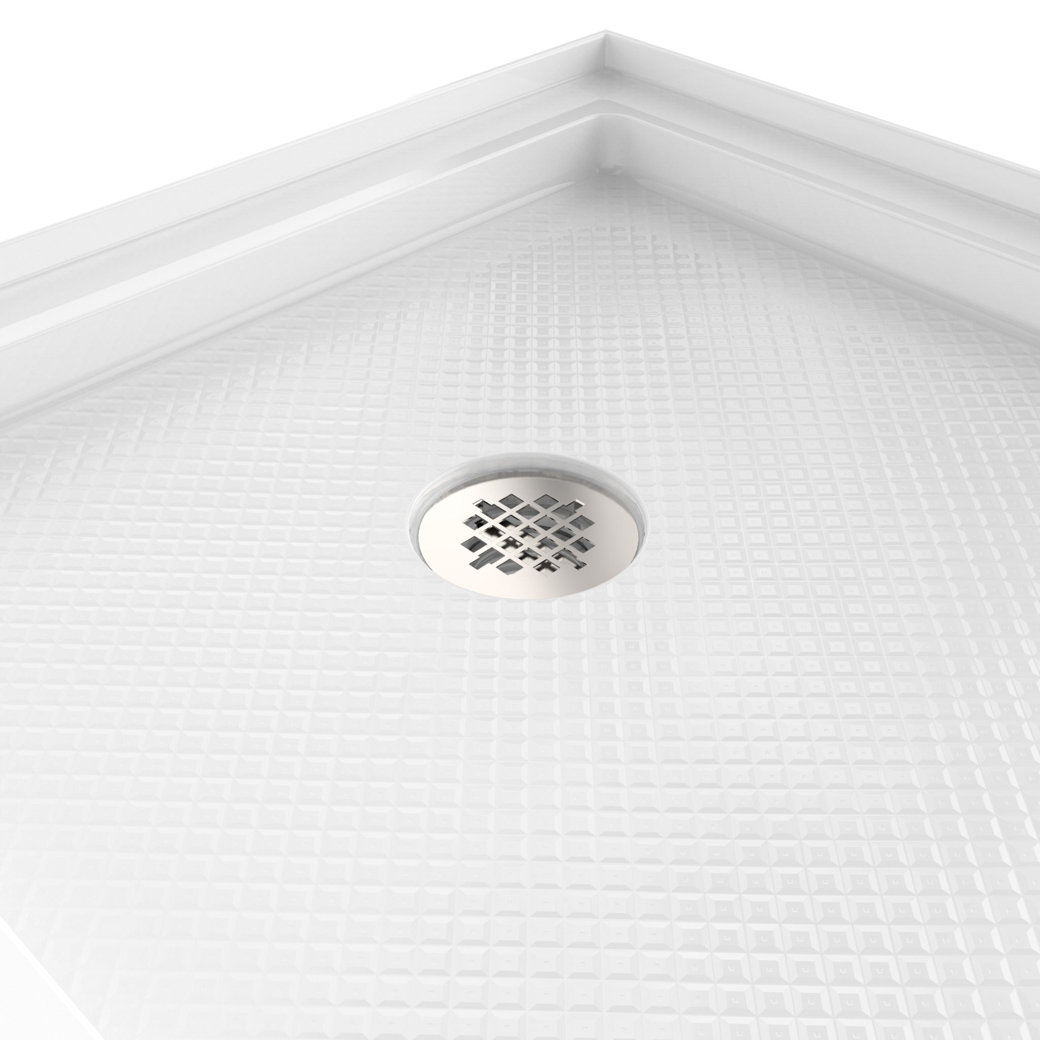 DreamLine SlimLine 30" D x 60" W x 2 3/4" H Alcove Shower Base & 2"  LH Round Drain