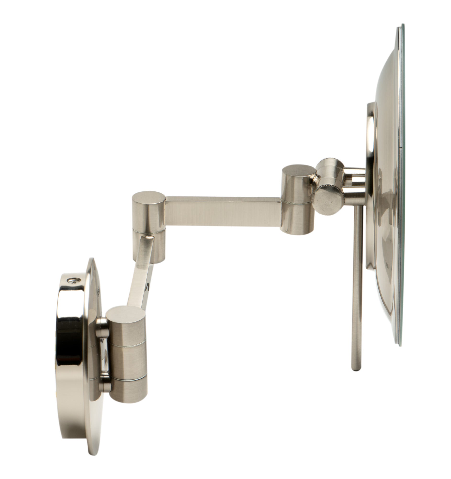 ALFI brand ABM9WLED Wall Mount Round 9" 5x Magnifying Cosmetic Mirror with Light