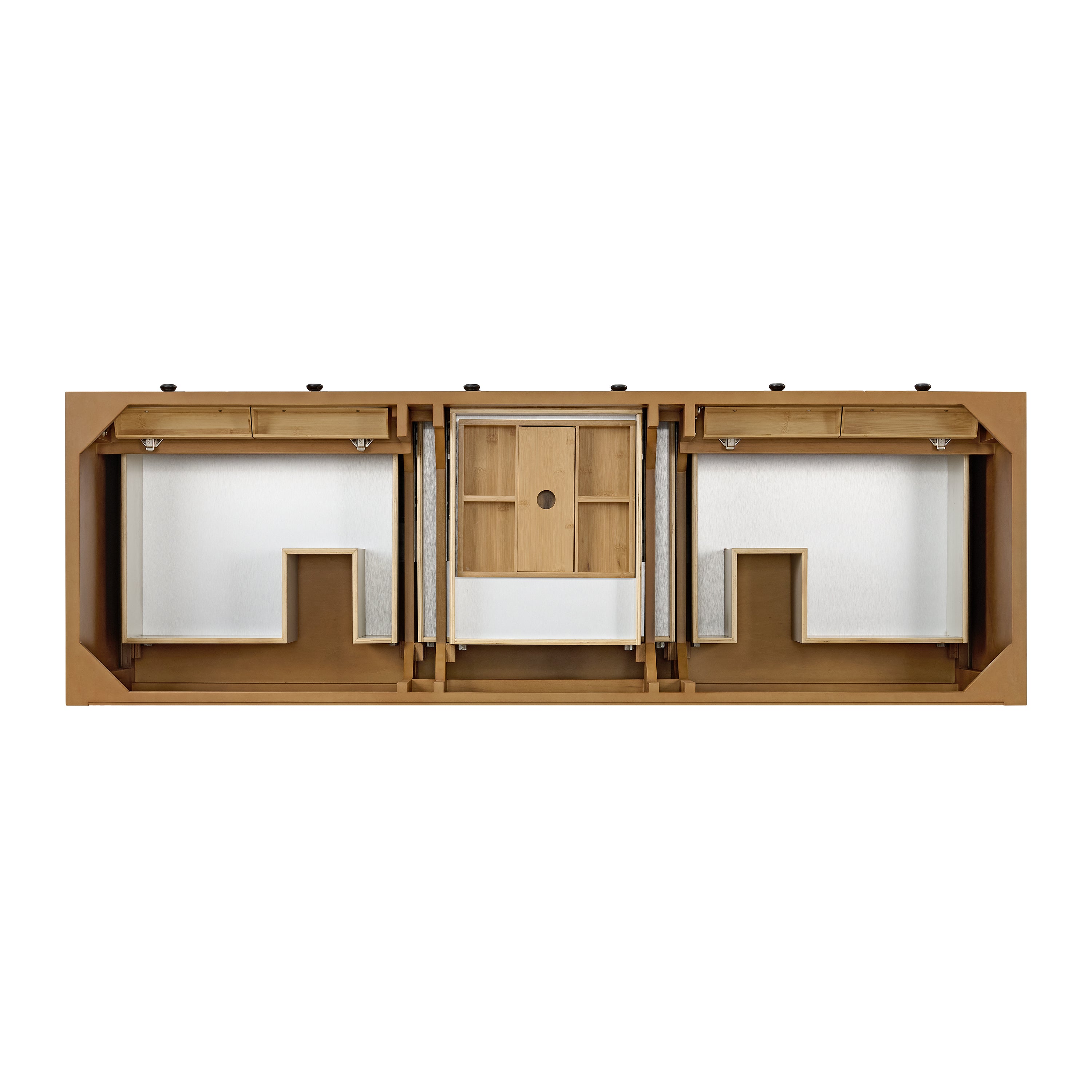James Martin Malibu 72" Double Vanity in Amber Birch with 3cm Countertop