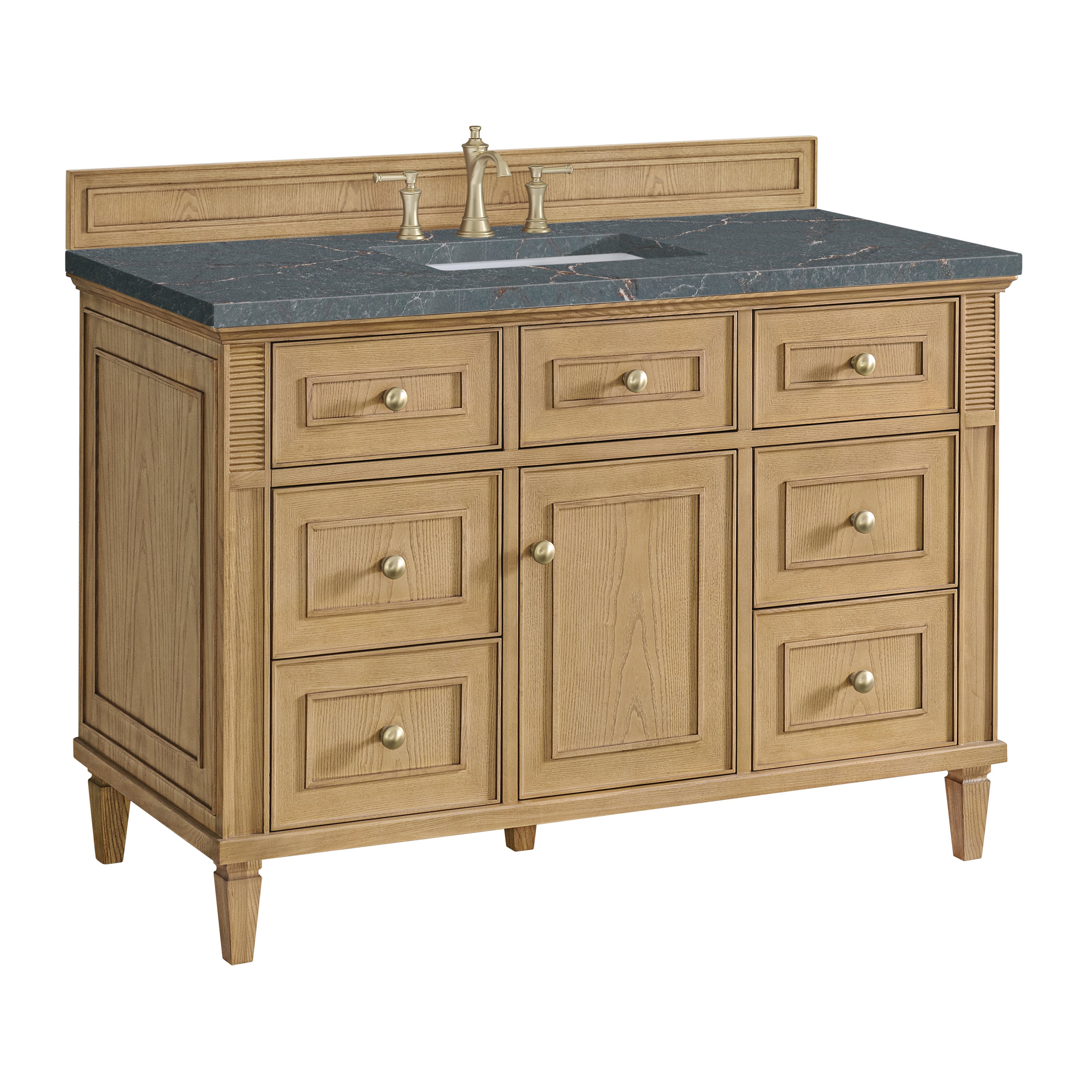 James Martin Lorelai 48" Single Vanity in Light Natural Oak with 3cm Countertop