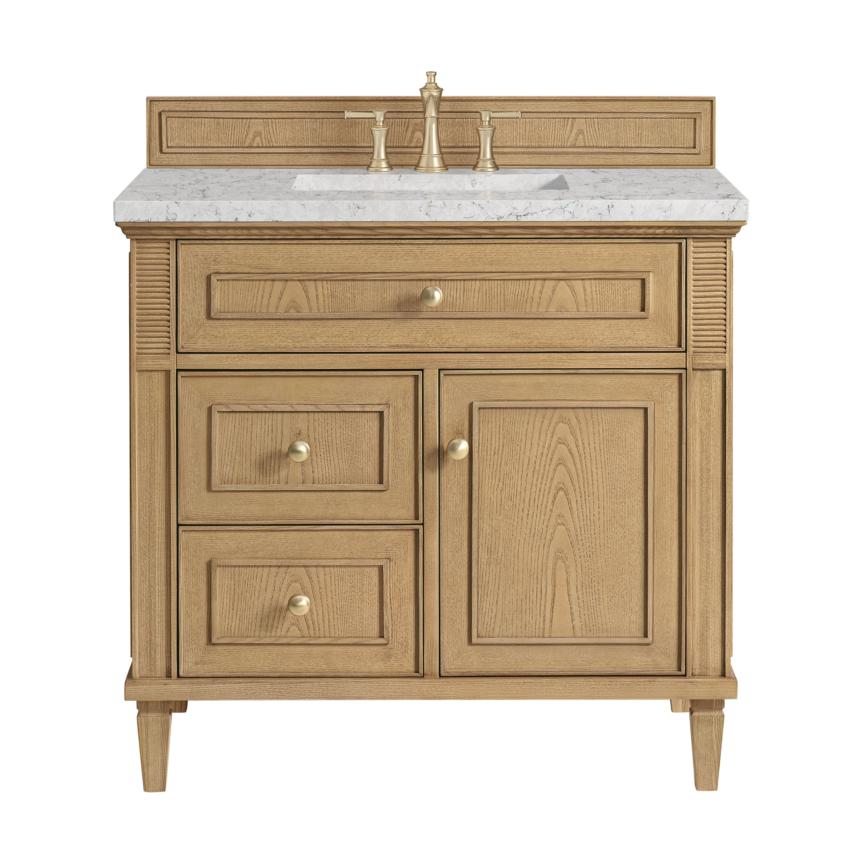 James Martin Lorelai 36" Single Vanity in Light Natural Oak with 3cm Countertop