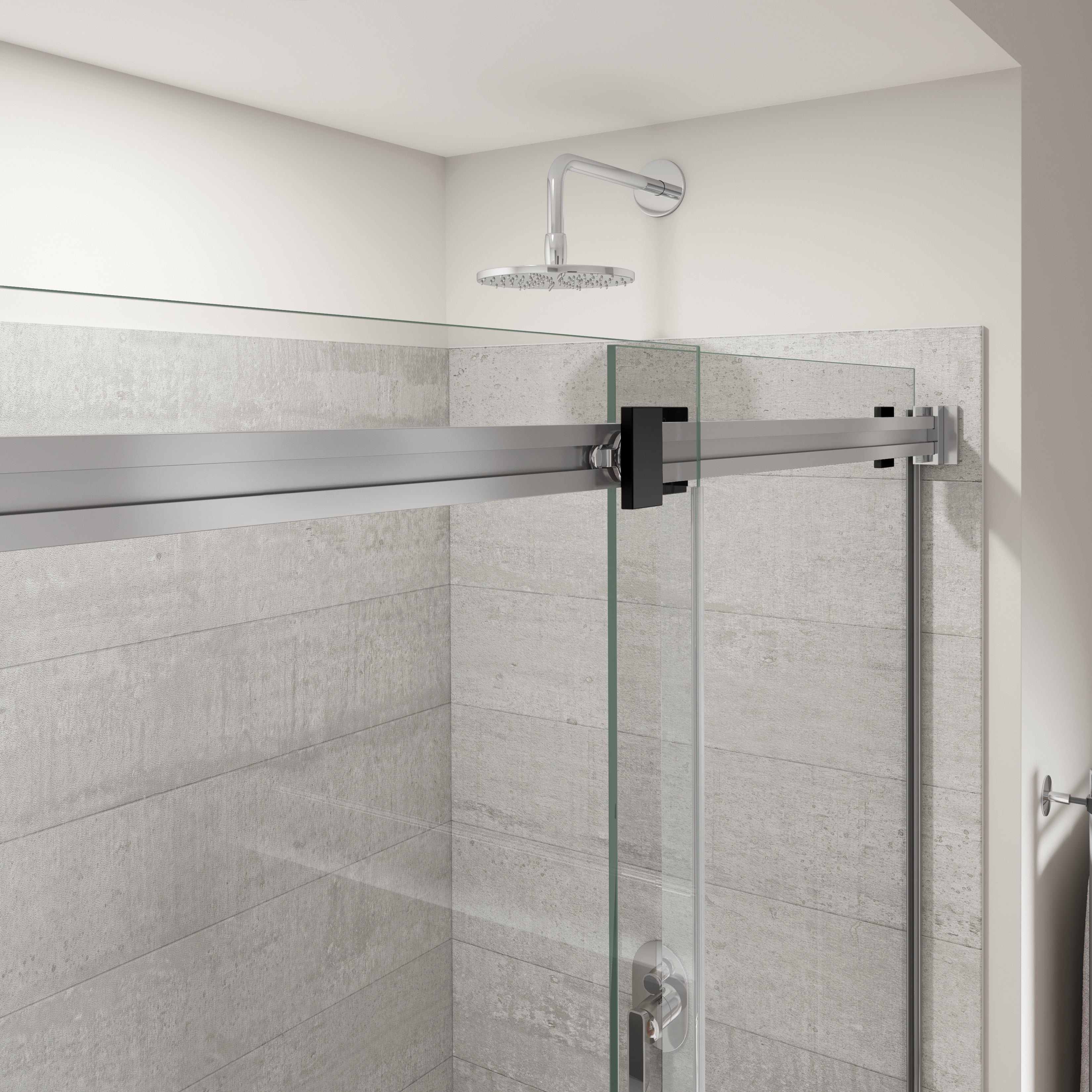 Maax Duel Alto 44-47 X 78 in. 8mm Bypass Shower Door