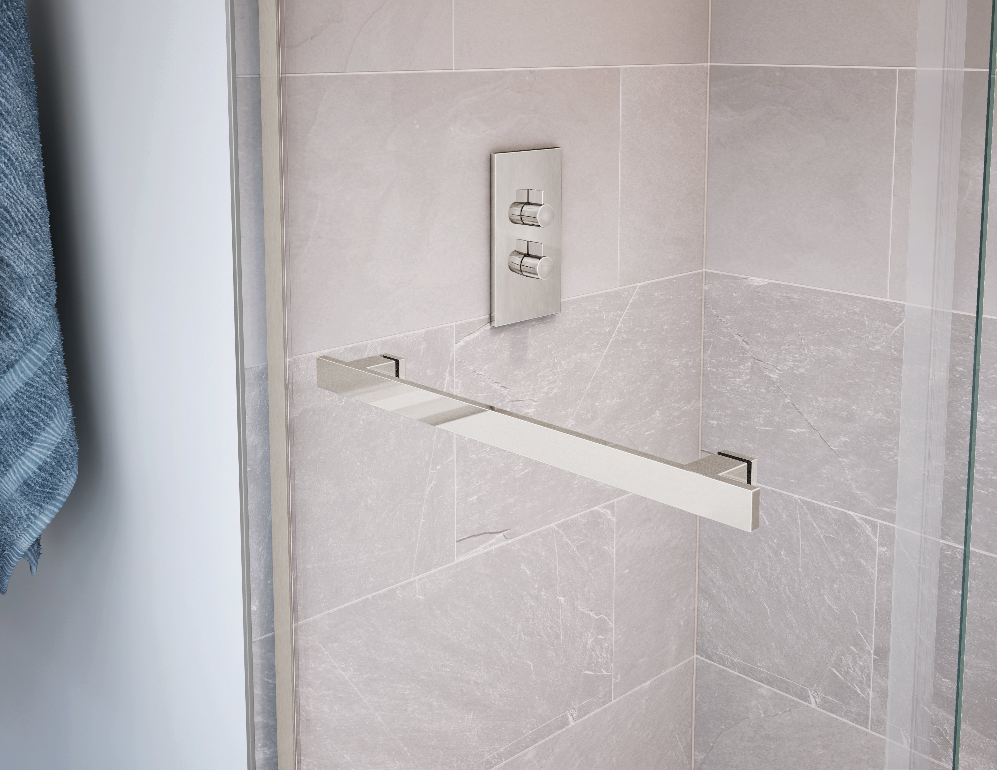 Maax Duel 56-58 ½ x 70 ½-74 in. 8mm Bypass Shower Door