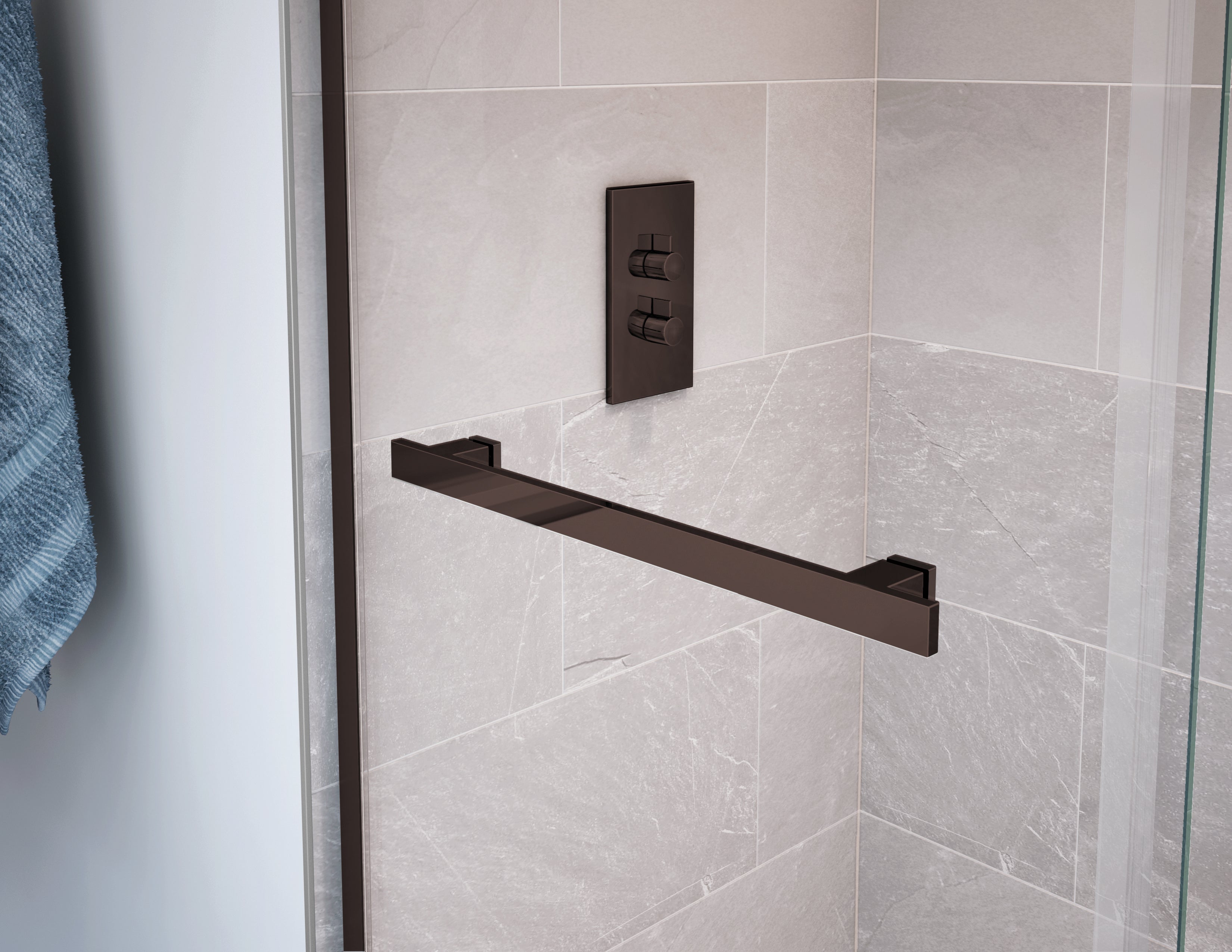 Maax Duel 56-58 ½ x 70 ½-74 in. 8mm Bypass Shower Door