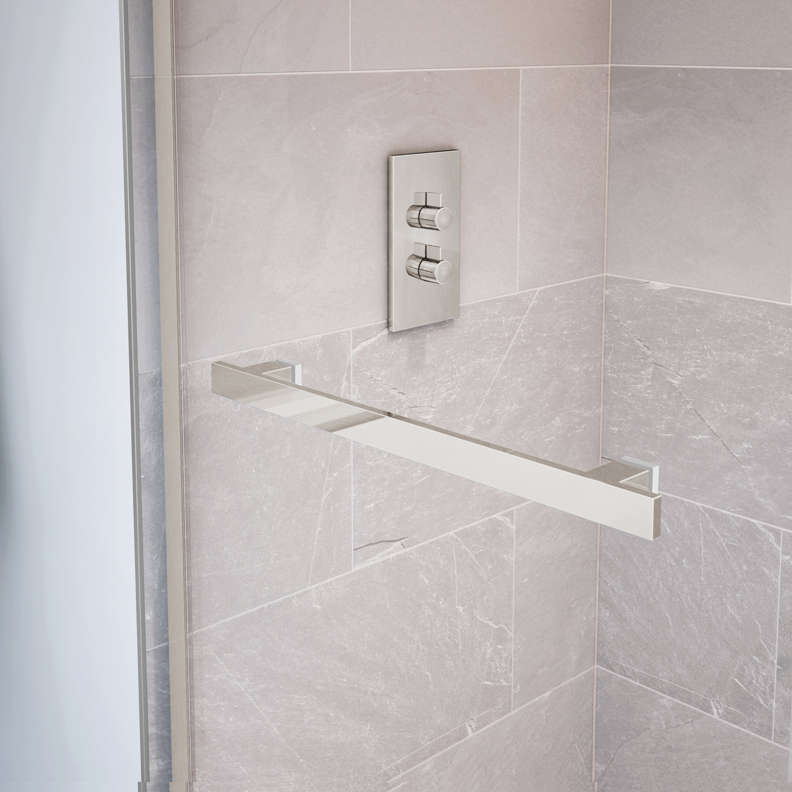 Maax Duel 56-59 x 55 ½ x 59 in. 8 mm Bypass Tub Door for Alcove Installation with Clear glass