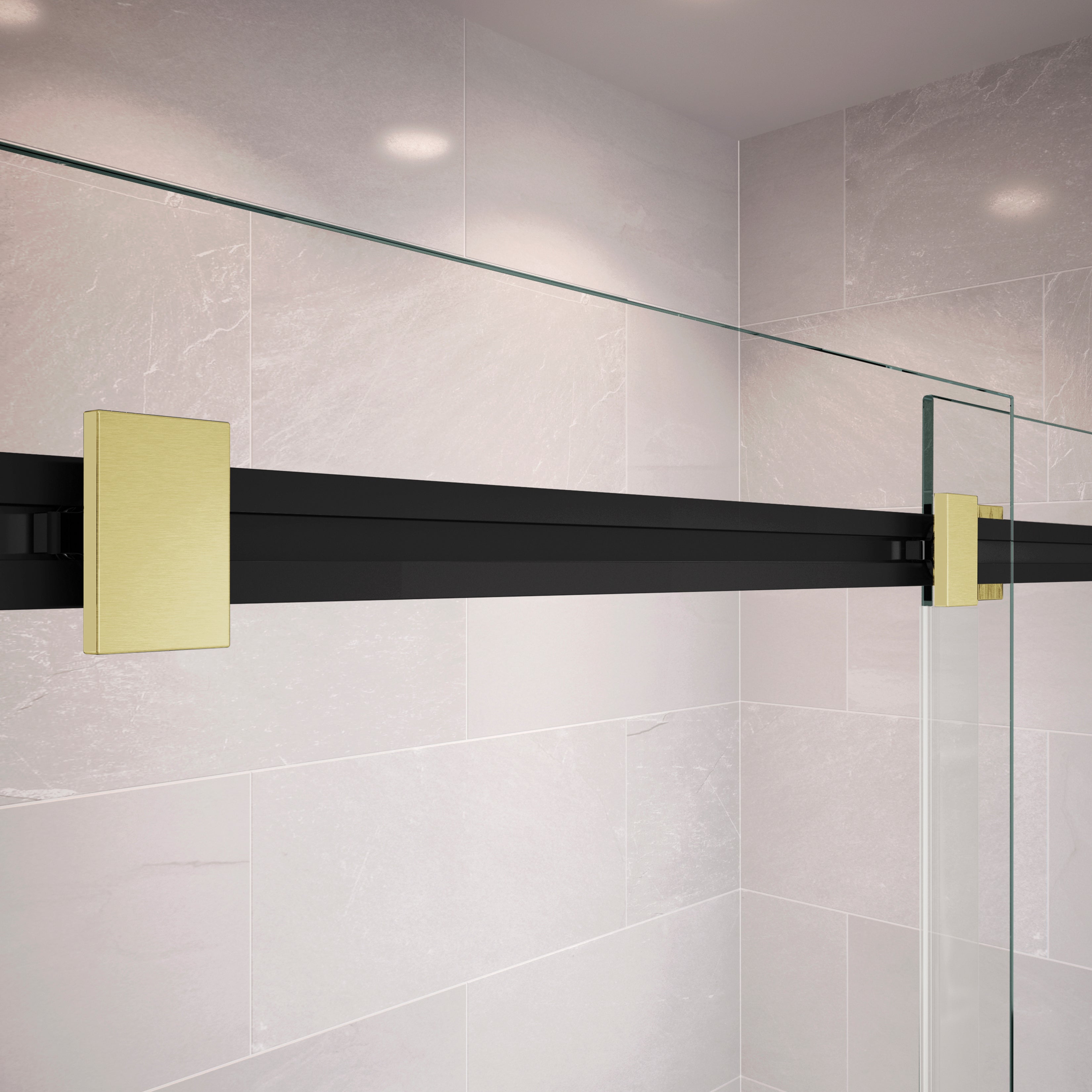 Maax Duel 56-59 x 55 ½ x 59 in. 8 mm Bypass Tub Door for Alcove Installation with Clear glass