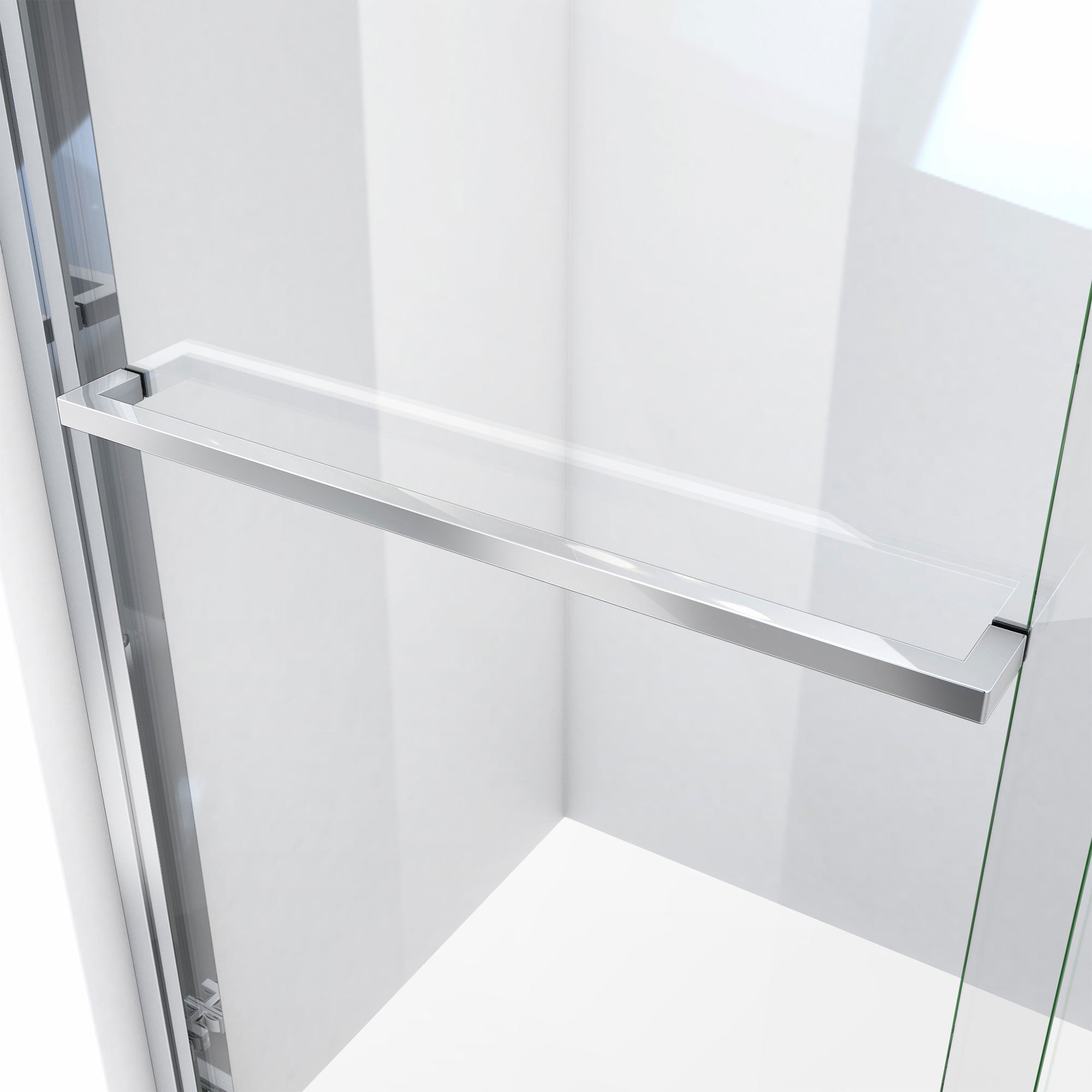 DreamLine Duet Plus 44 - 48 inch W x 72 inch H Semi-Frameless Bypass Shower Door